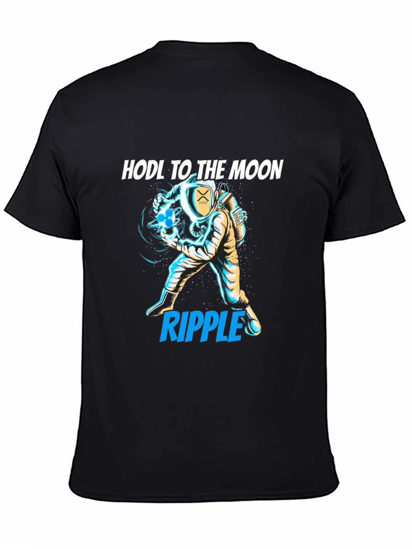 HODL to the Moon XRP Ripple Crypto T-Shirt
