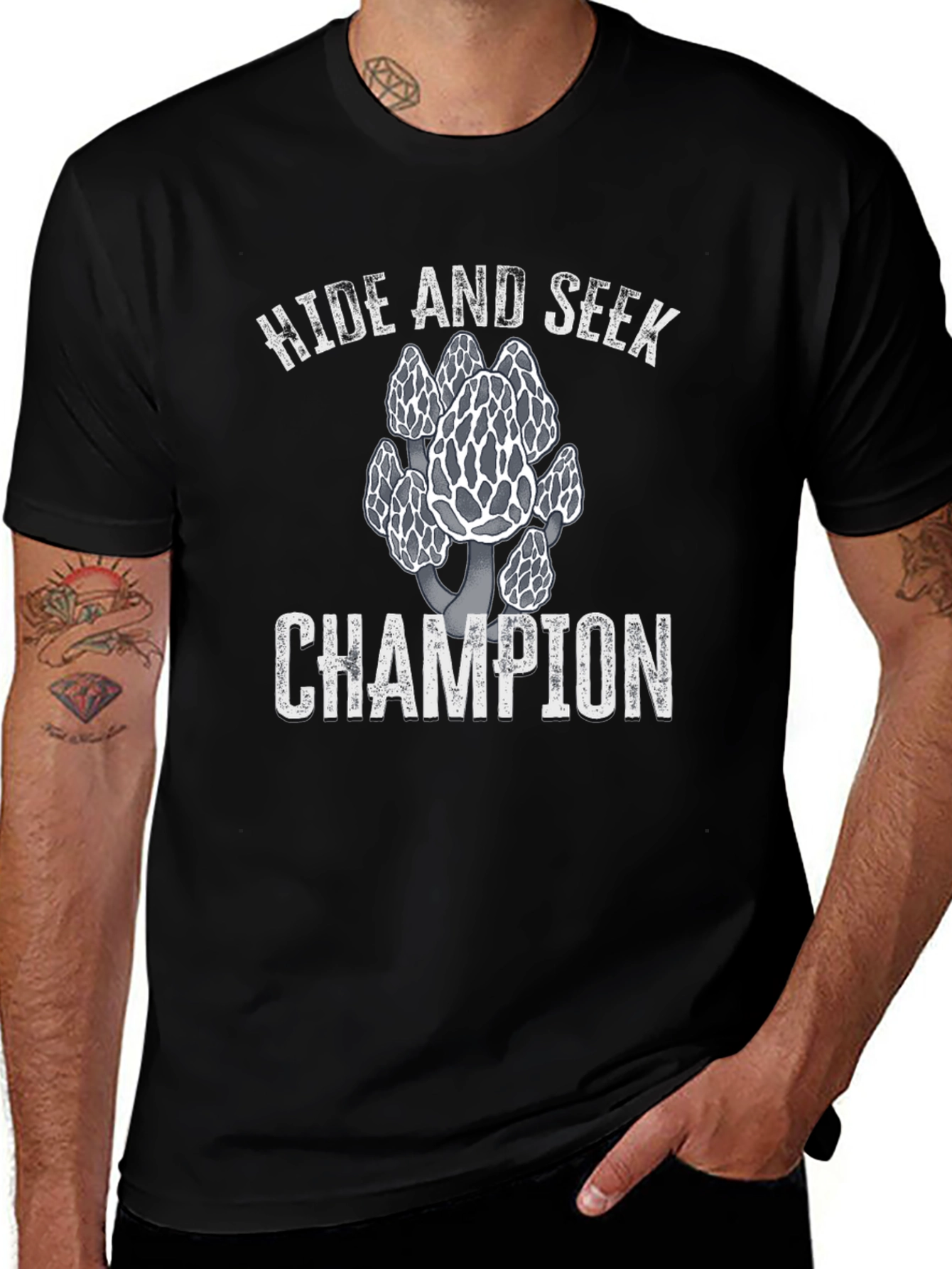Hide and Seek Champion Morel Mushroom T-Shirt