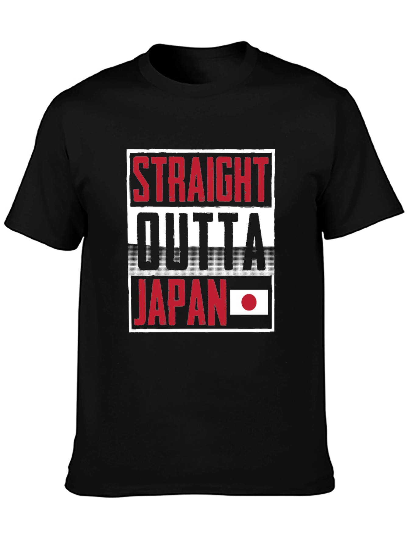 Straight Outta Japan Black T-Shirt