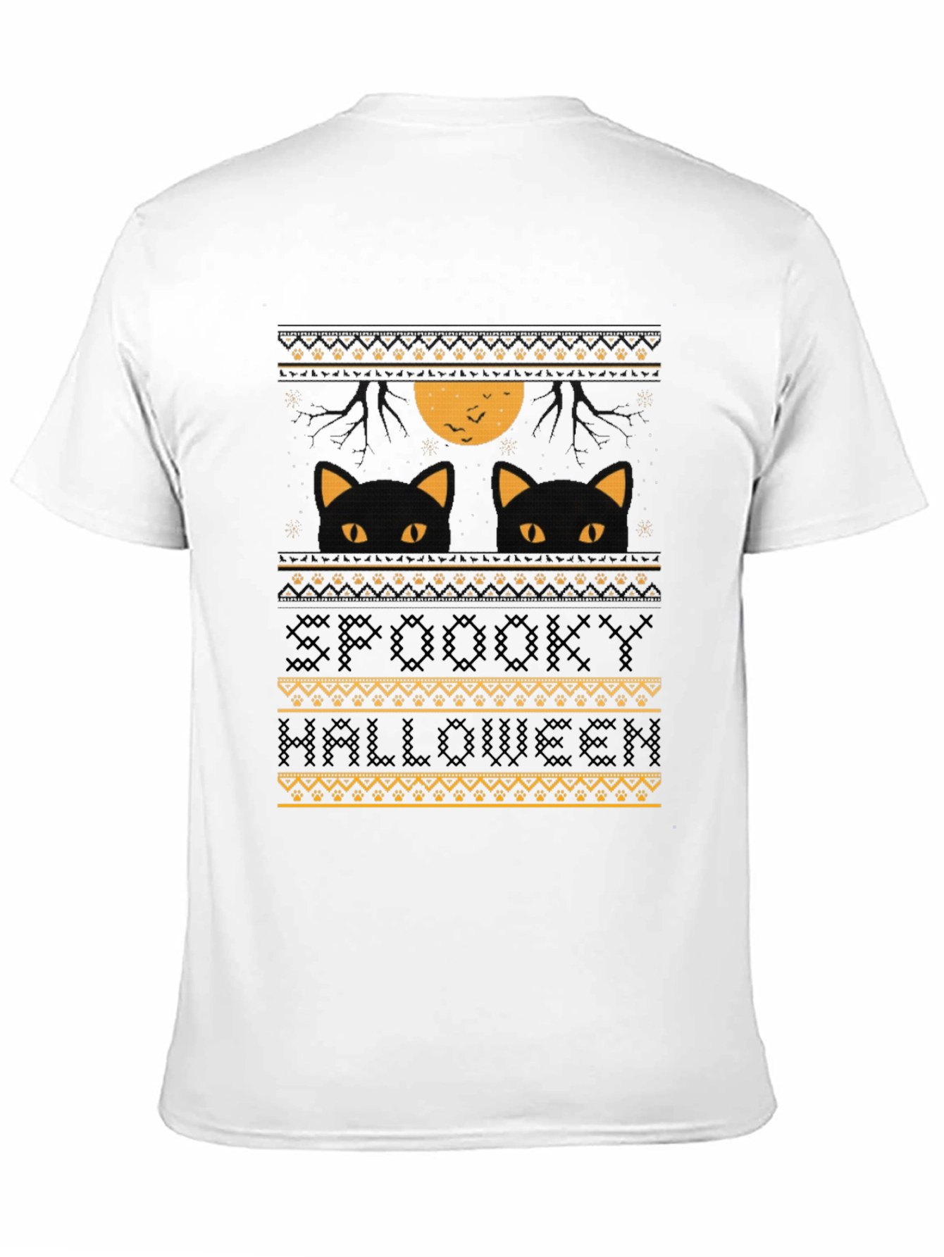 Spooky Halloween Cat T-Shirt