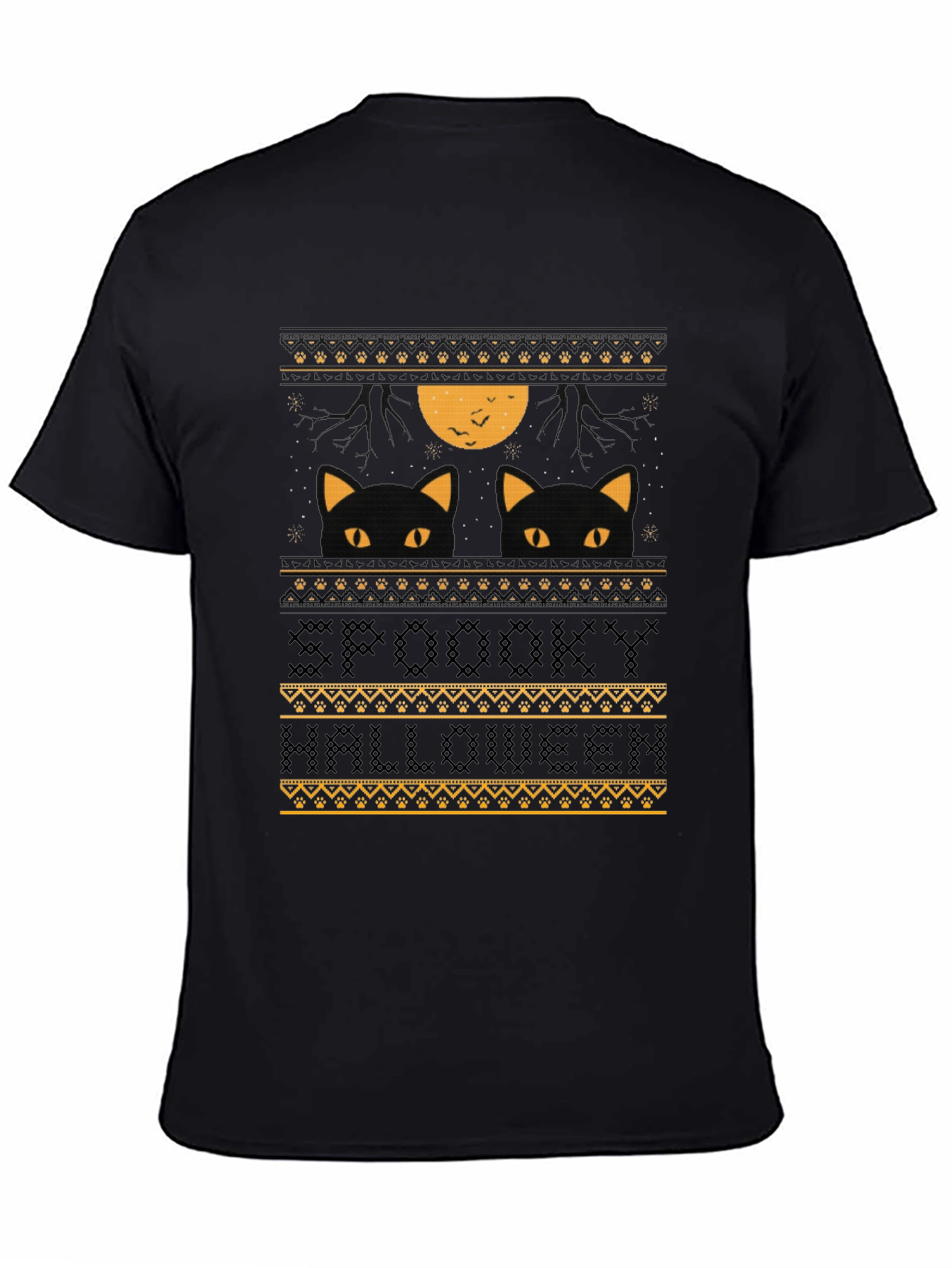 Spooky Halloween Cat T-Shirt