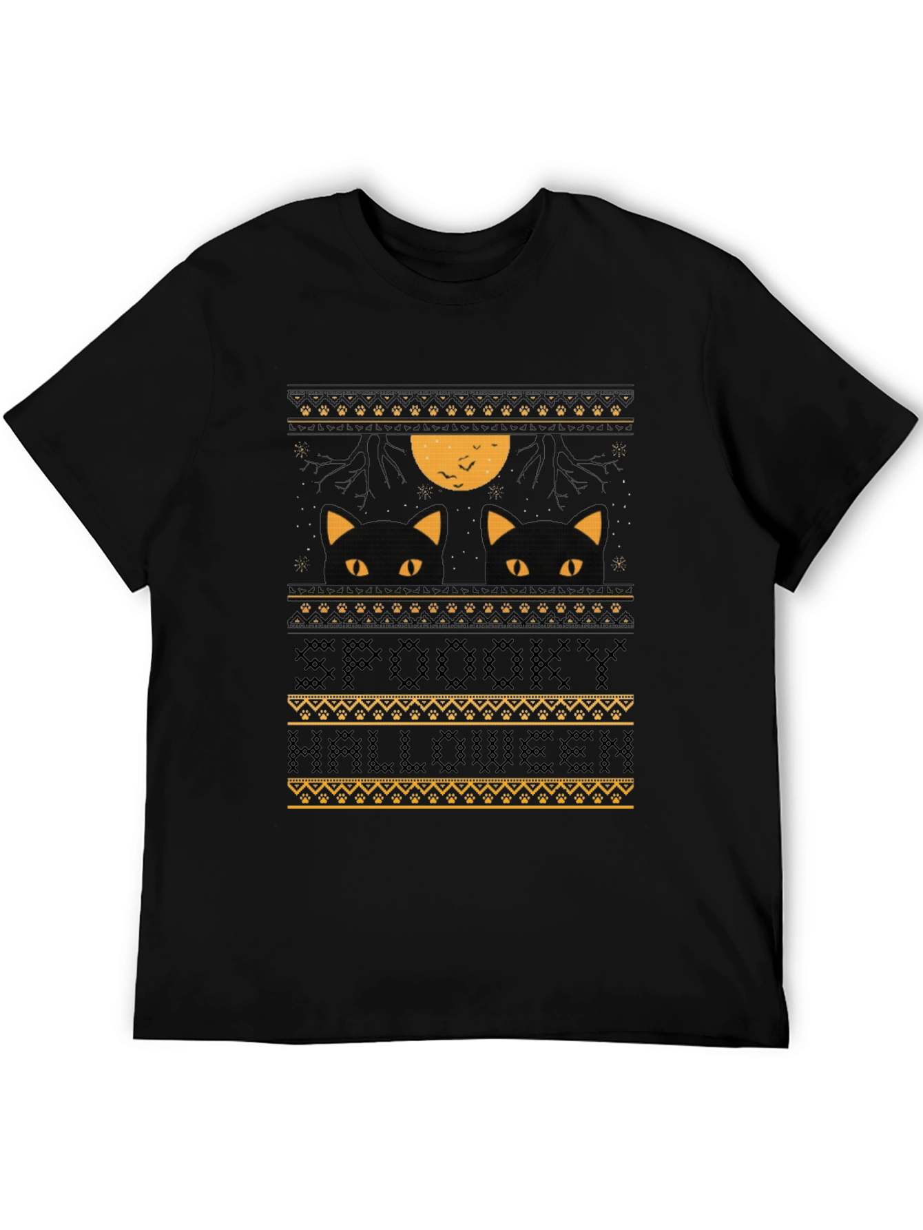 Spooky Halloween Cat T-Shirt