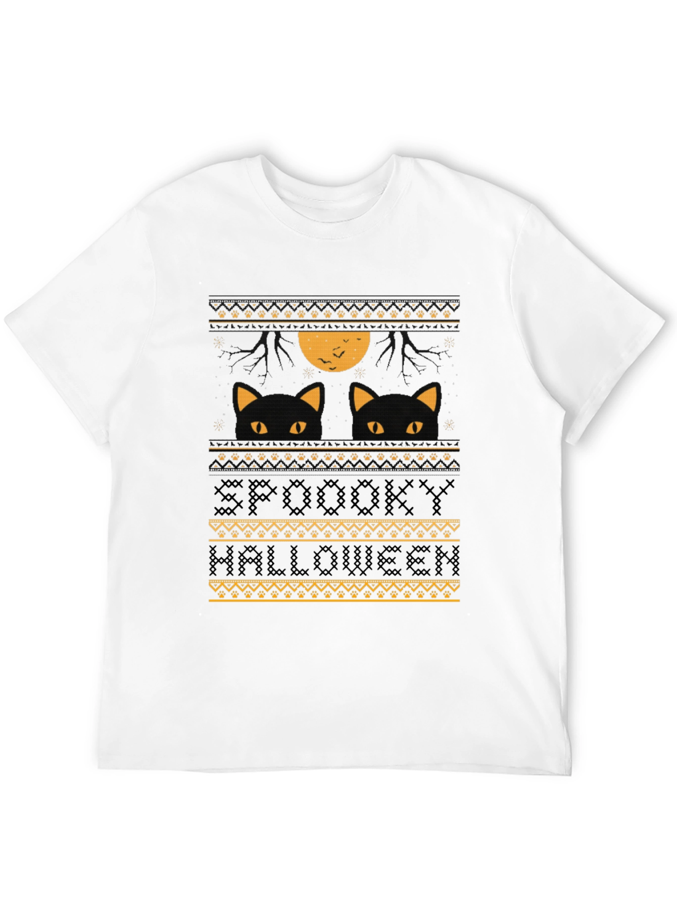 Spooky Halloween Cat T-Shirt