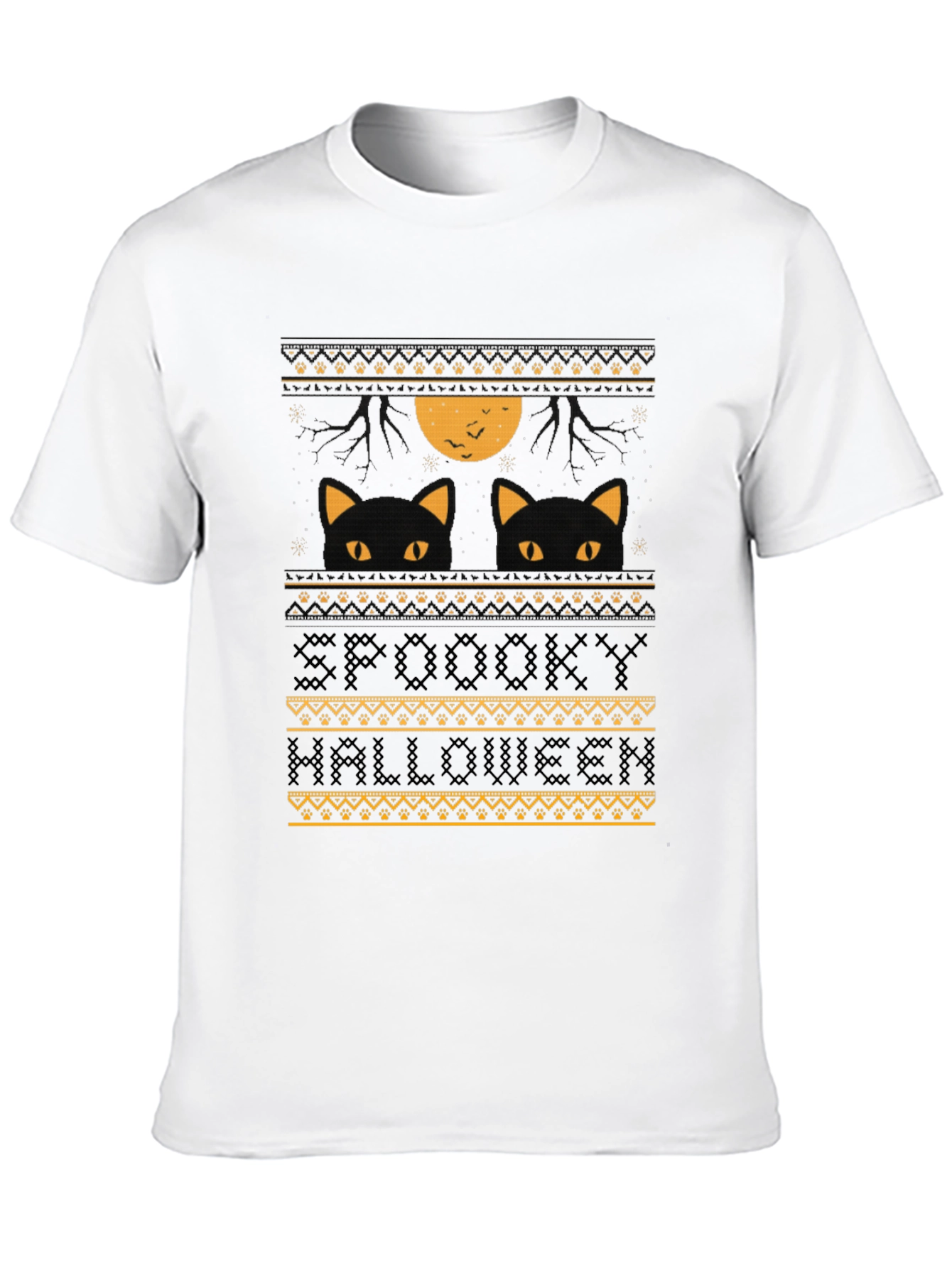 Spooky Halloween Cat T-Shirt