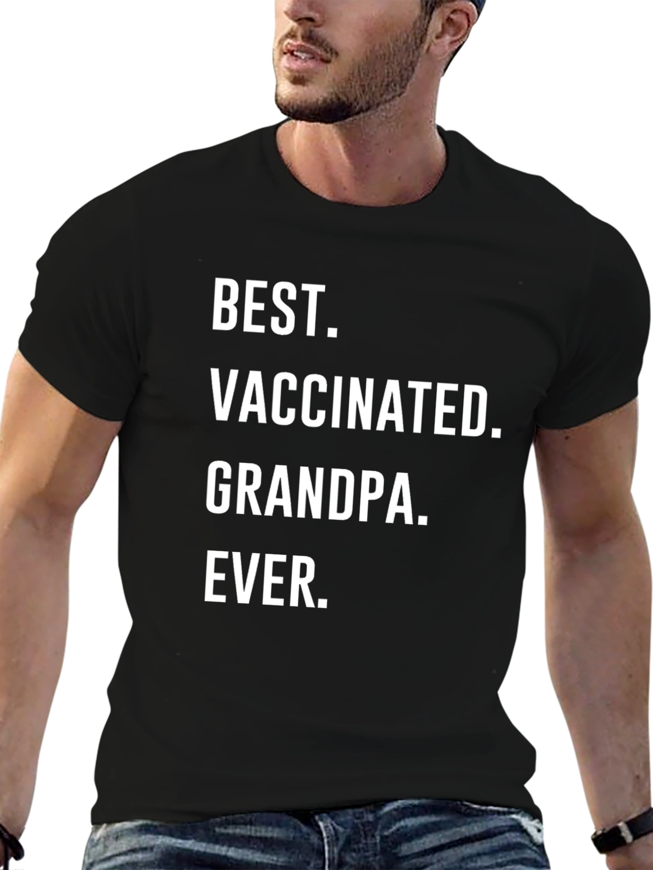 Best Vaccinated Grandpa Ever T-Shirt