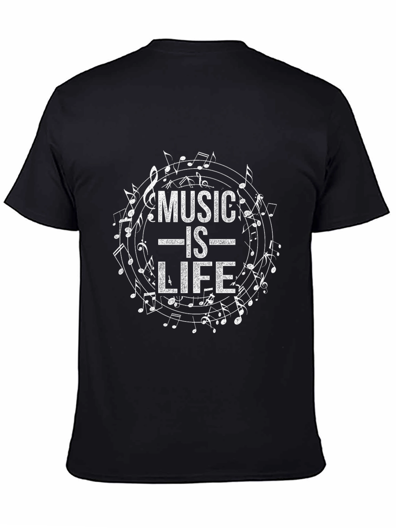 Music is Life Graphic Tee - Soft Cotton Blend