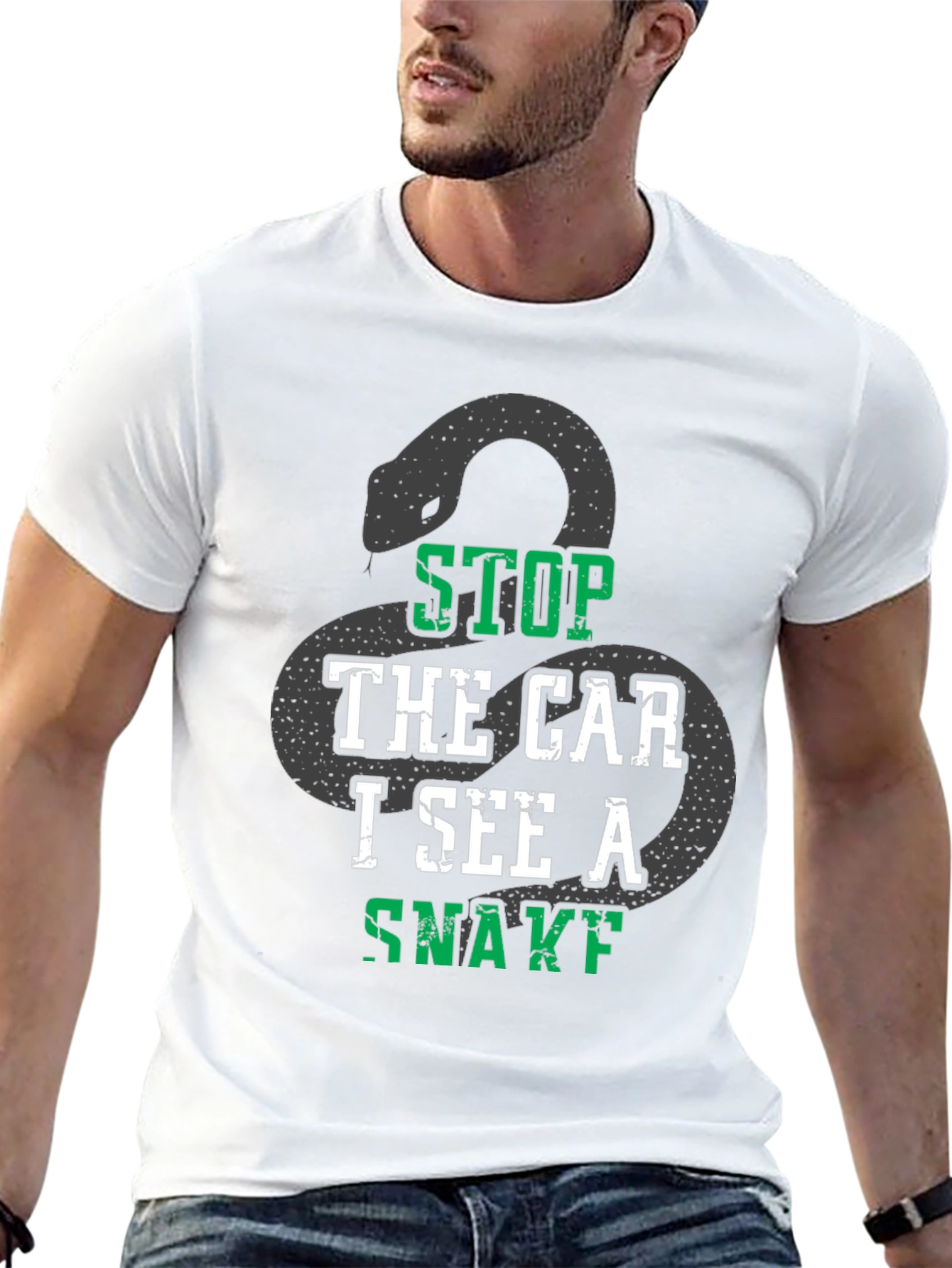Stop The Car Snake Graphic Tee
