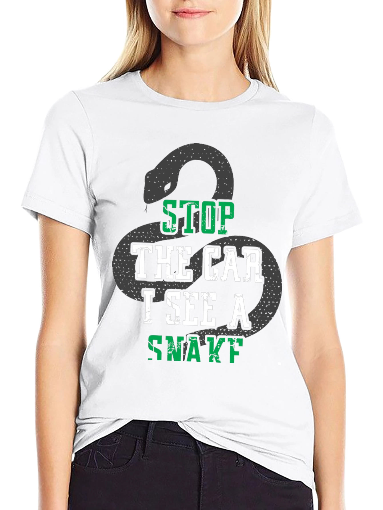Stop The Car Snake Graphic Tee