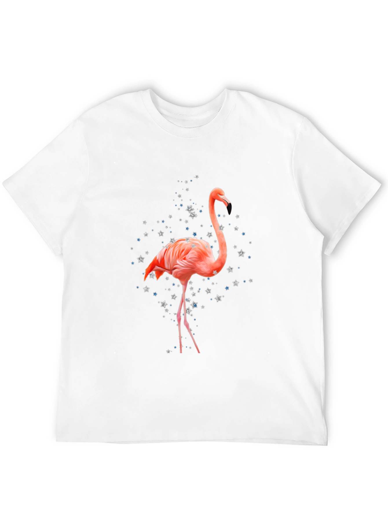 Flamingo T-Shirt - Black Cotton Blend