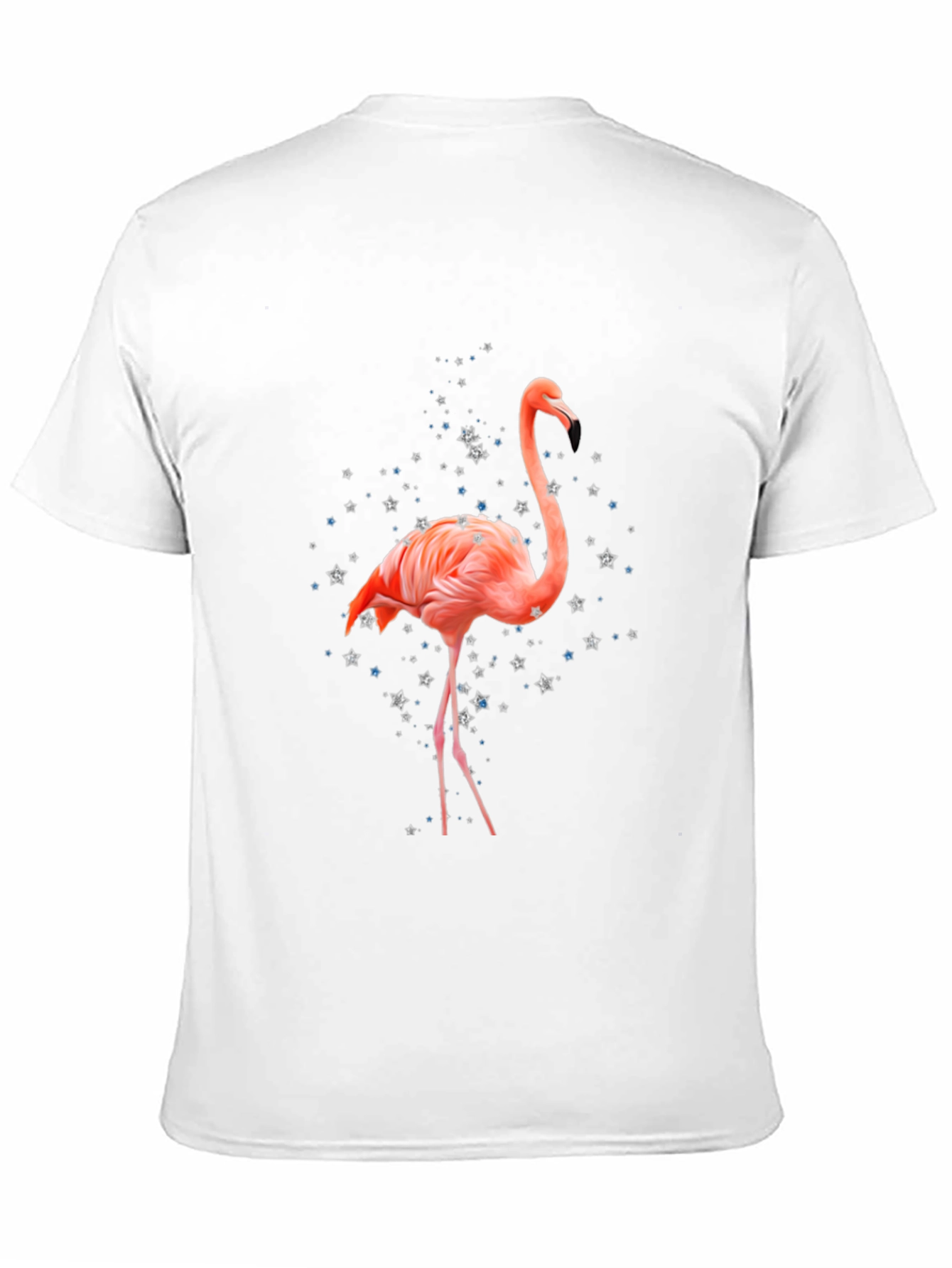 Flamingo T-Shirt - Black Cotton Blend