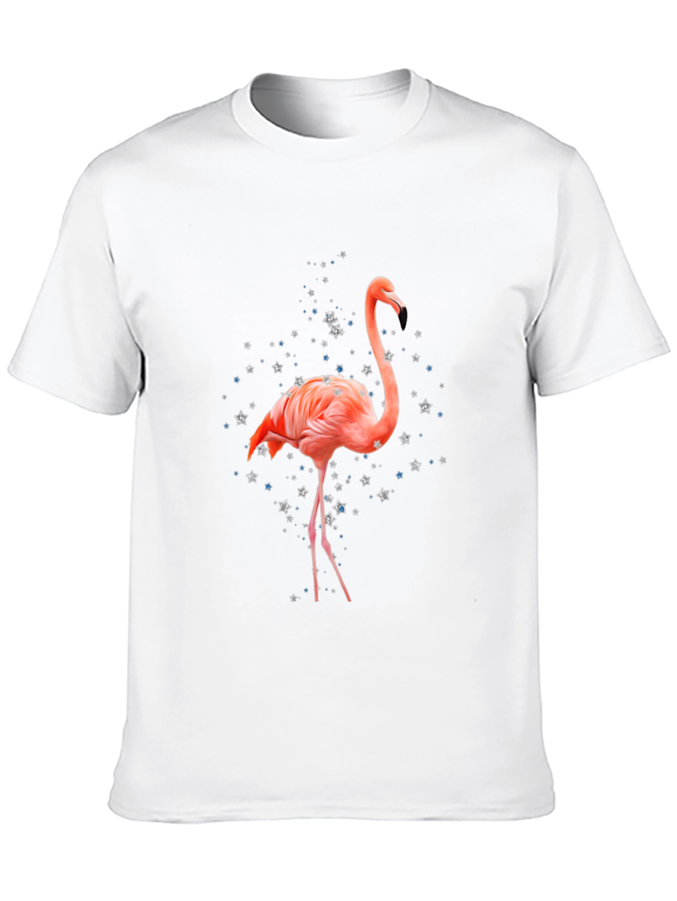 Flamingo T-Shirt - Black Cotton Blend