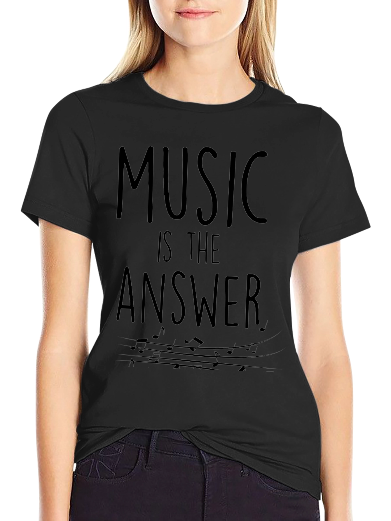 Music Is The Answer Graphic T-Shirt