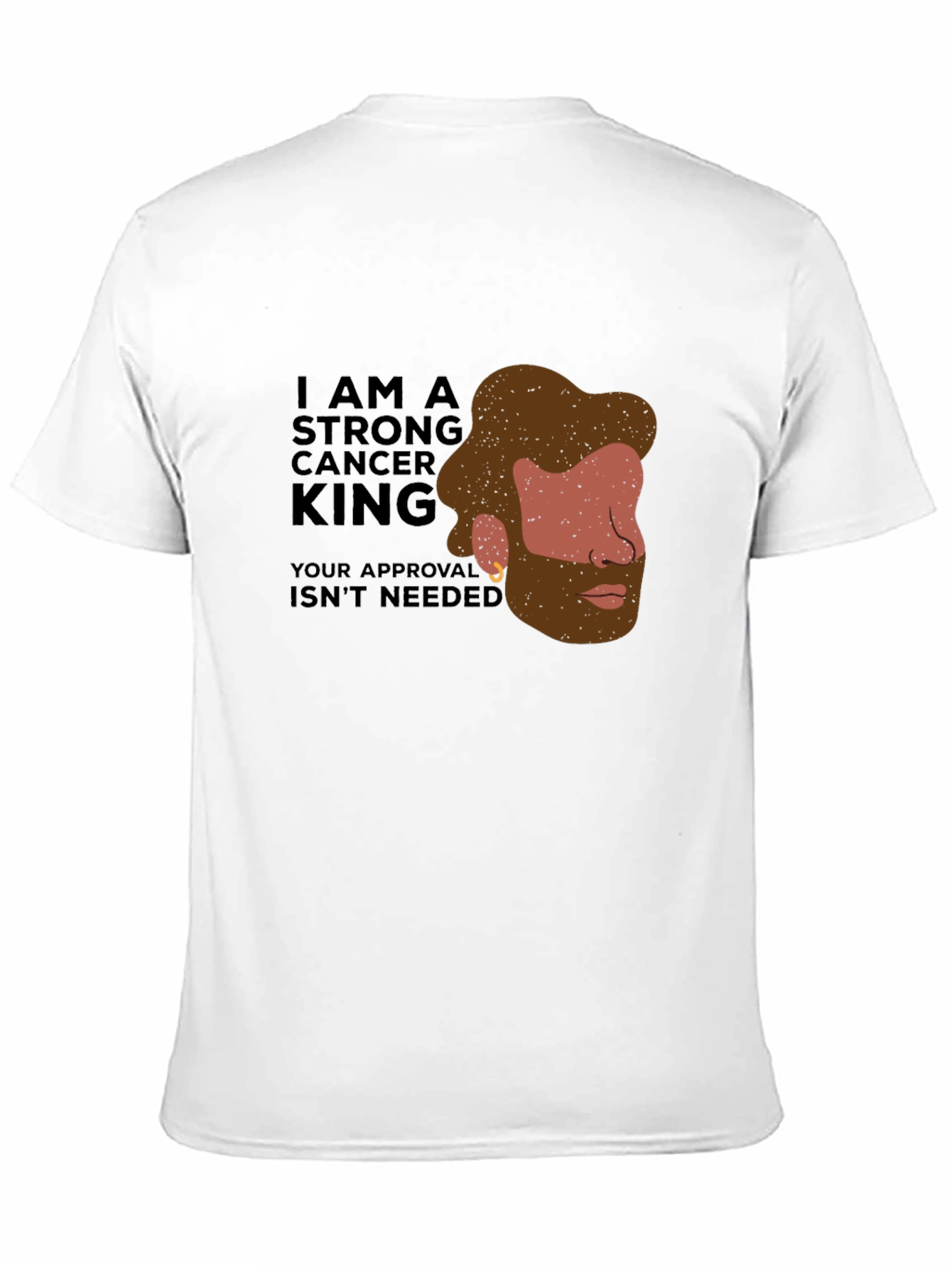 Strong Cancer King Black T-Shirt