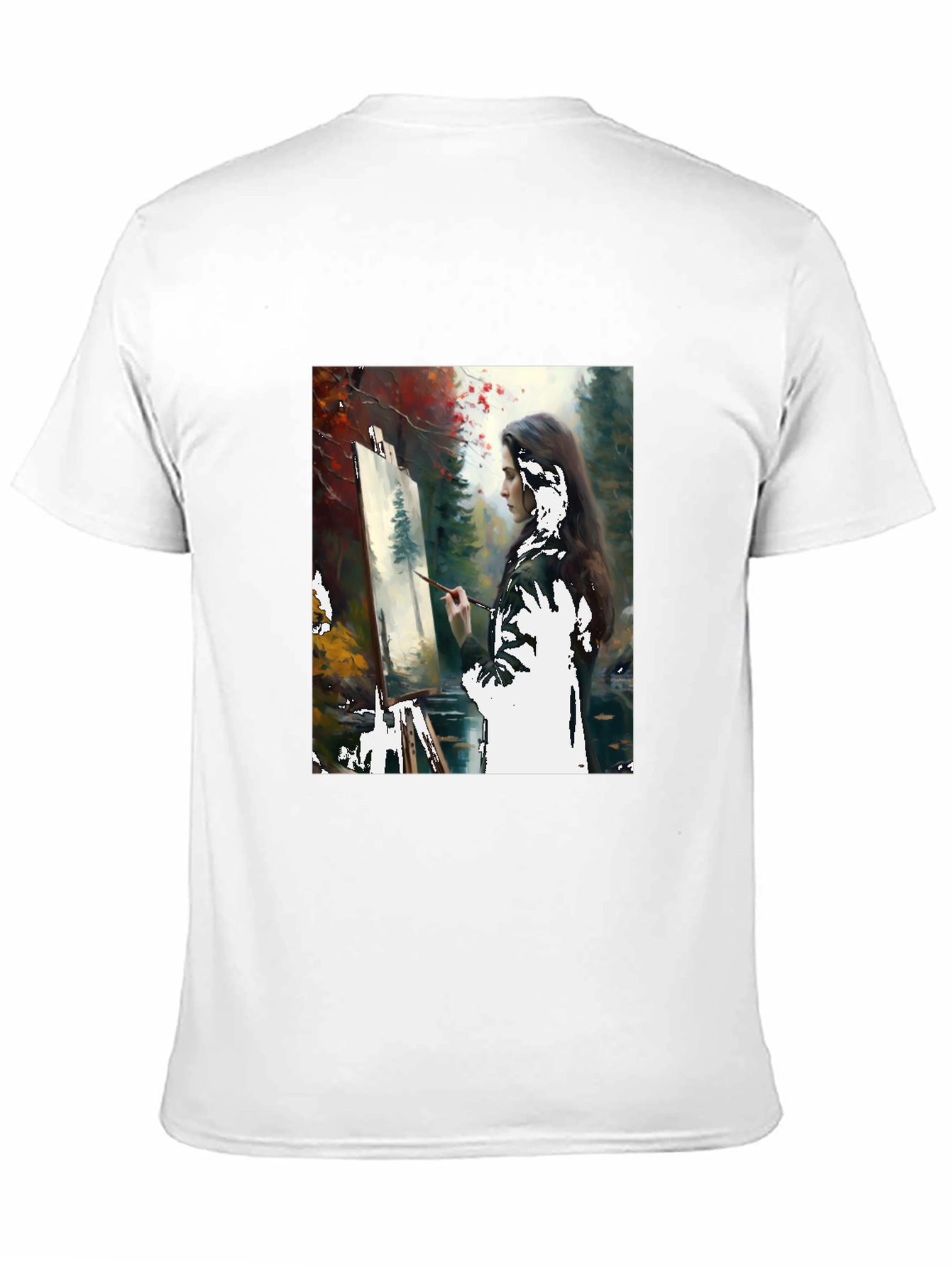 Artistic Painter Graphic Tee - Black