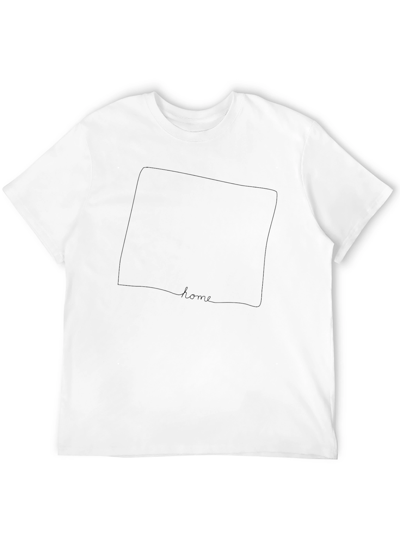 Minimalist Home Graphic Black T-Shirt