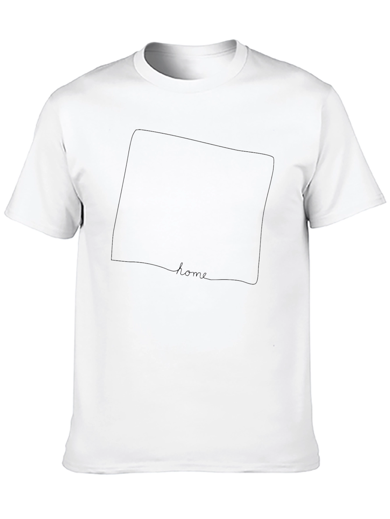 Minimalist Home Graphic Black T-Shirt