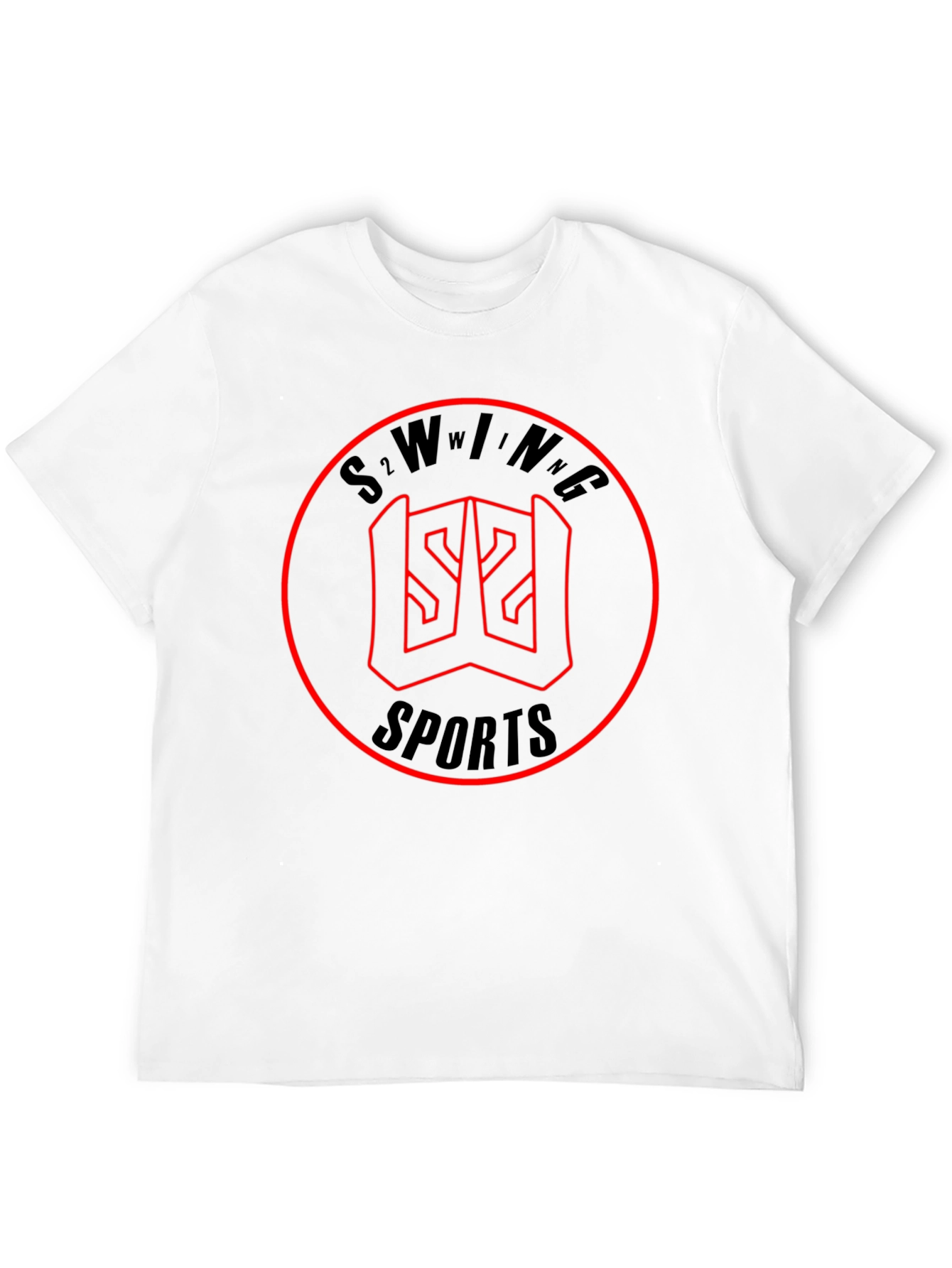 S2WING Sports Graphic T-Shirt - Black