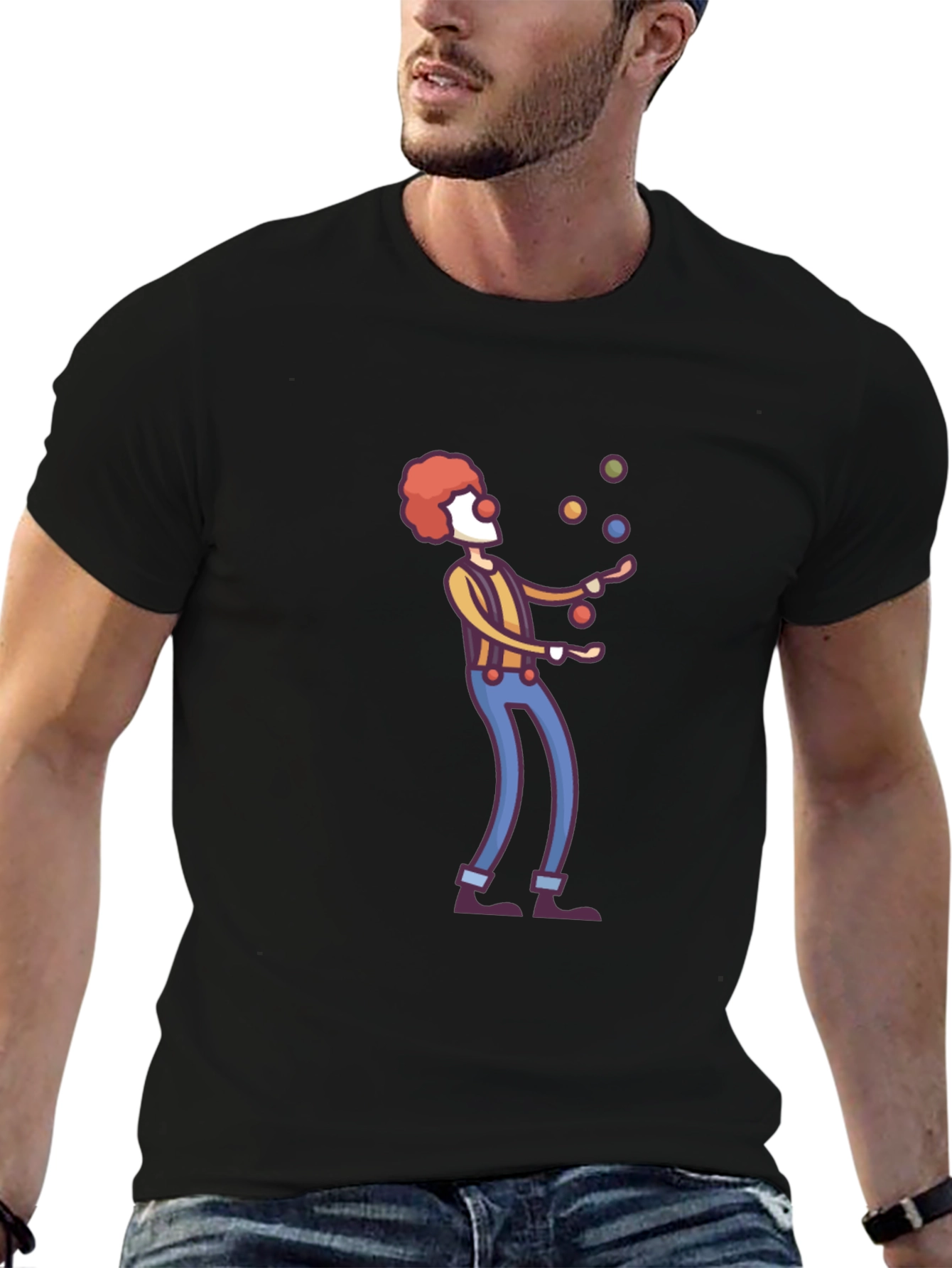 Clown Juggling T-Shirt - Funny Graphic Tee