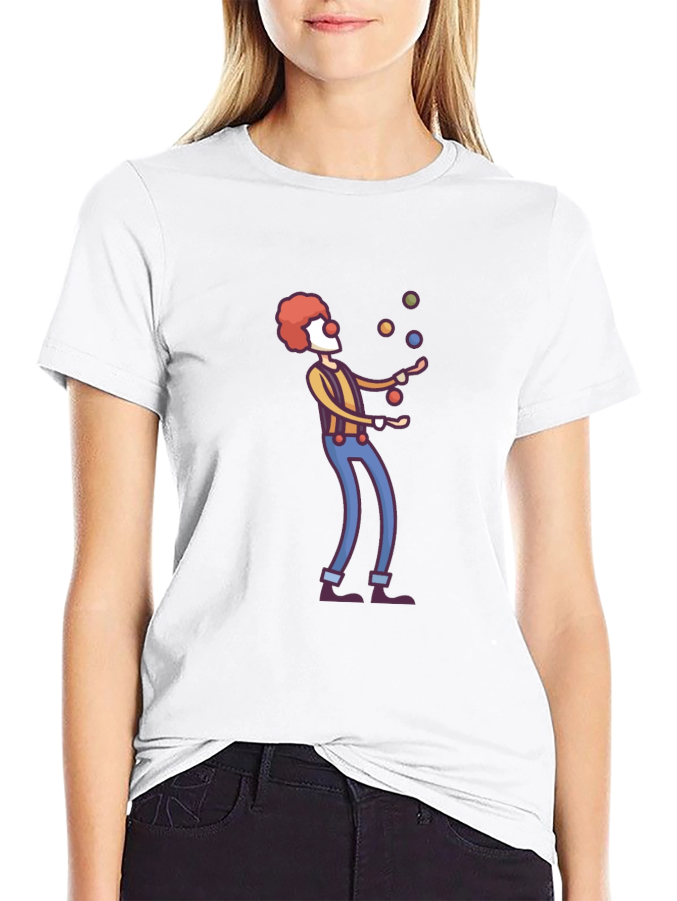Clown Juggling T-Shirt - Funny Graphic Tee