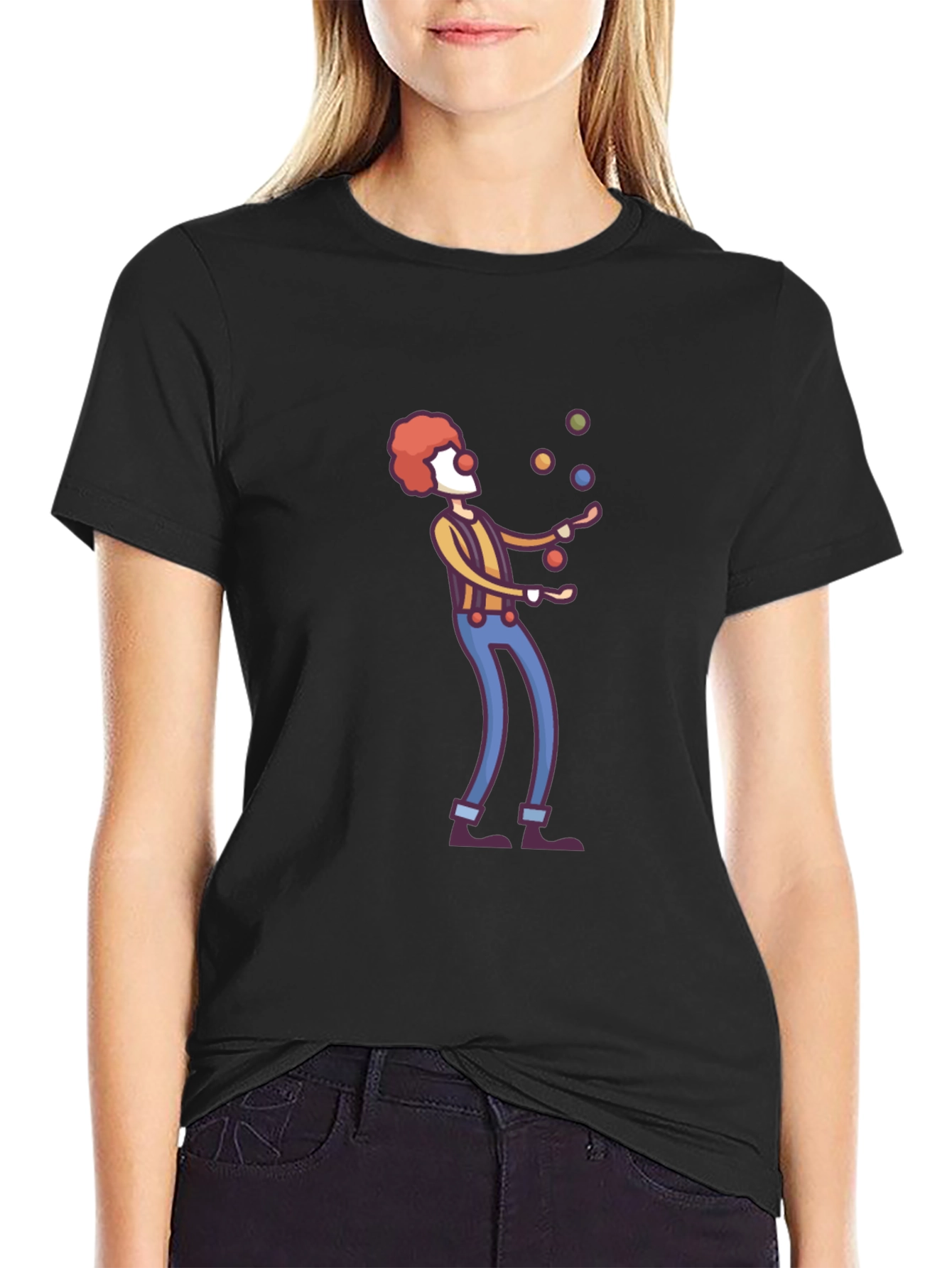Clown Juggling T-Shirt - Funny Graphic Tee