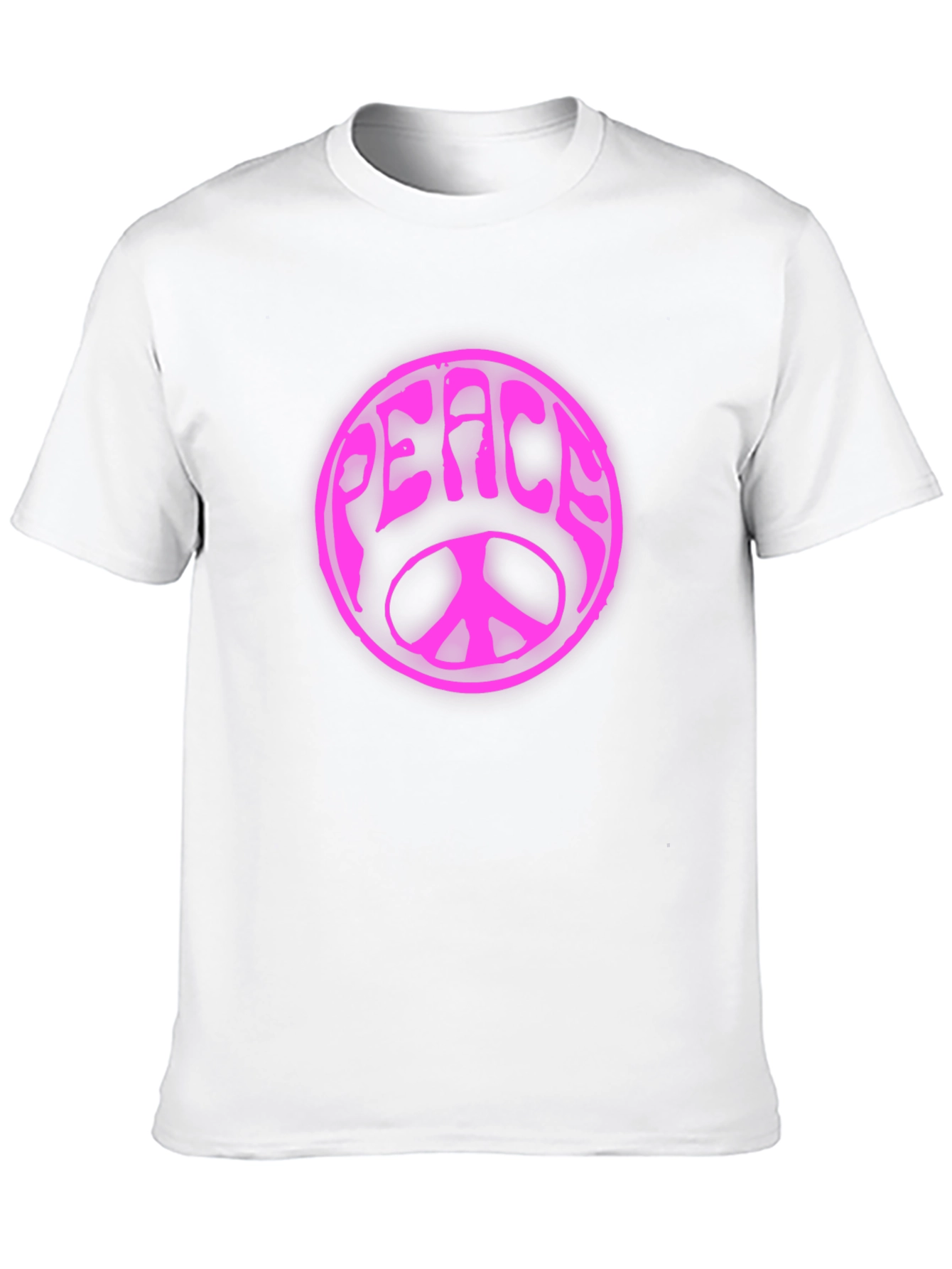 Peace Sign Graphic T-Shirt - Black