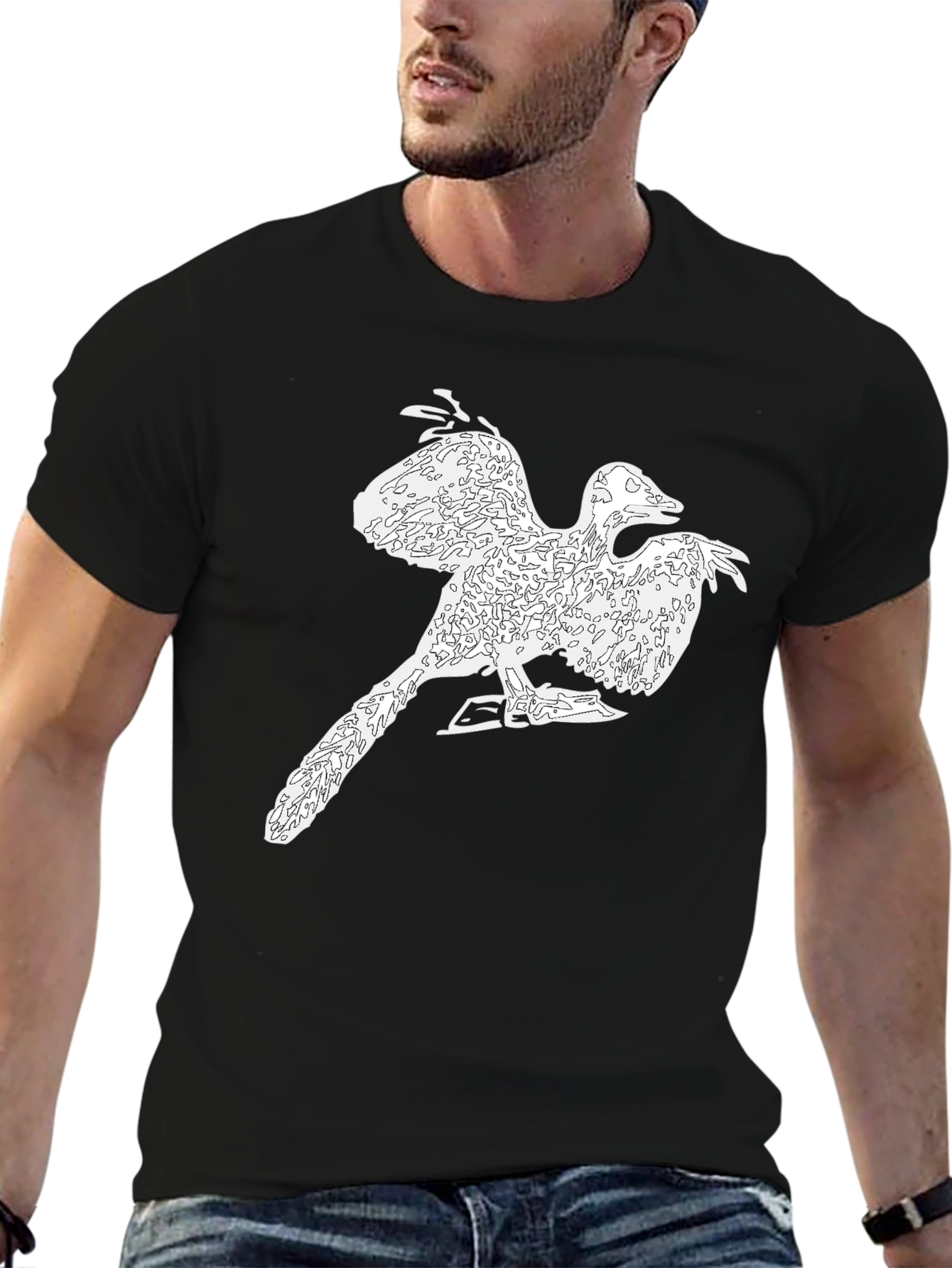 Archaeopteryx Graphic Tee - Stylish Black T-Shirt