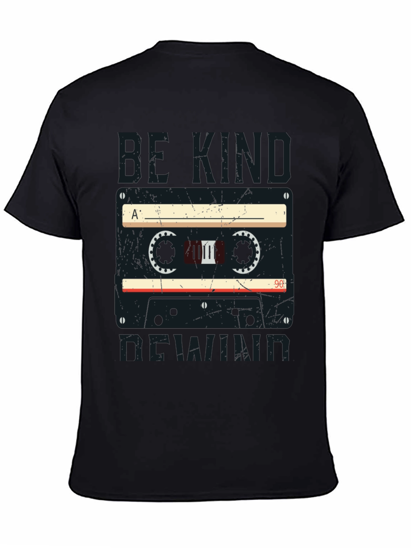 Retro Be Kind Rewind Cassette Tape Graphic Tee