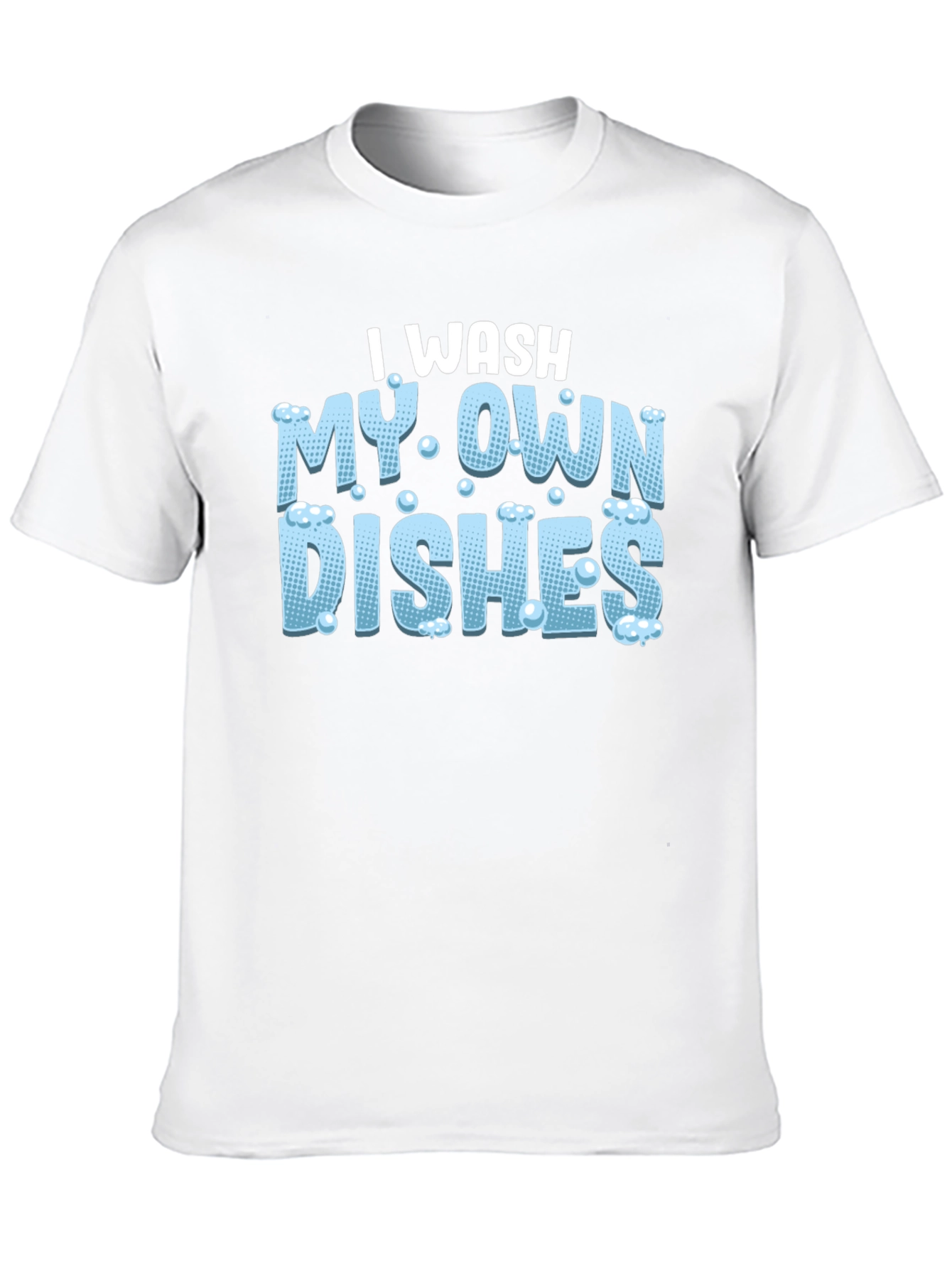 I Wash My Own Dishes Black T-Shirt
