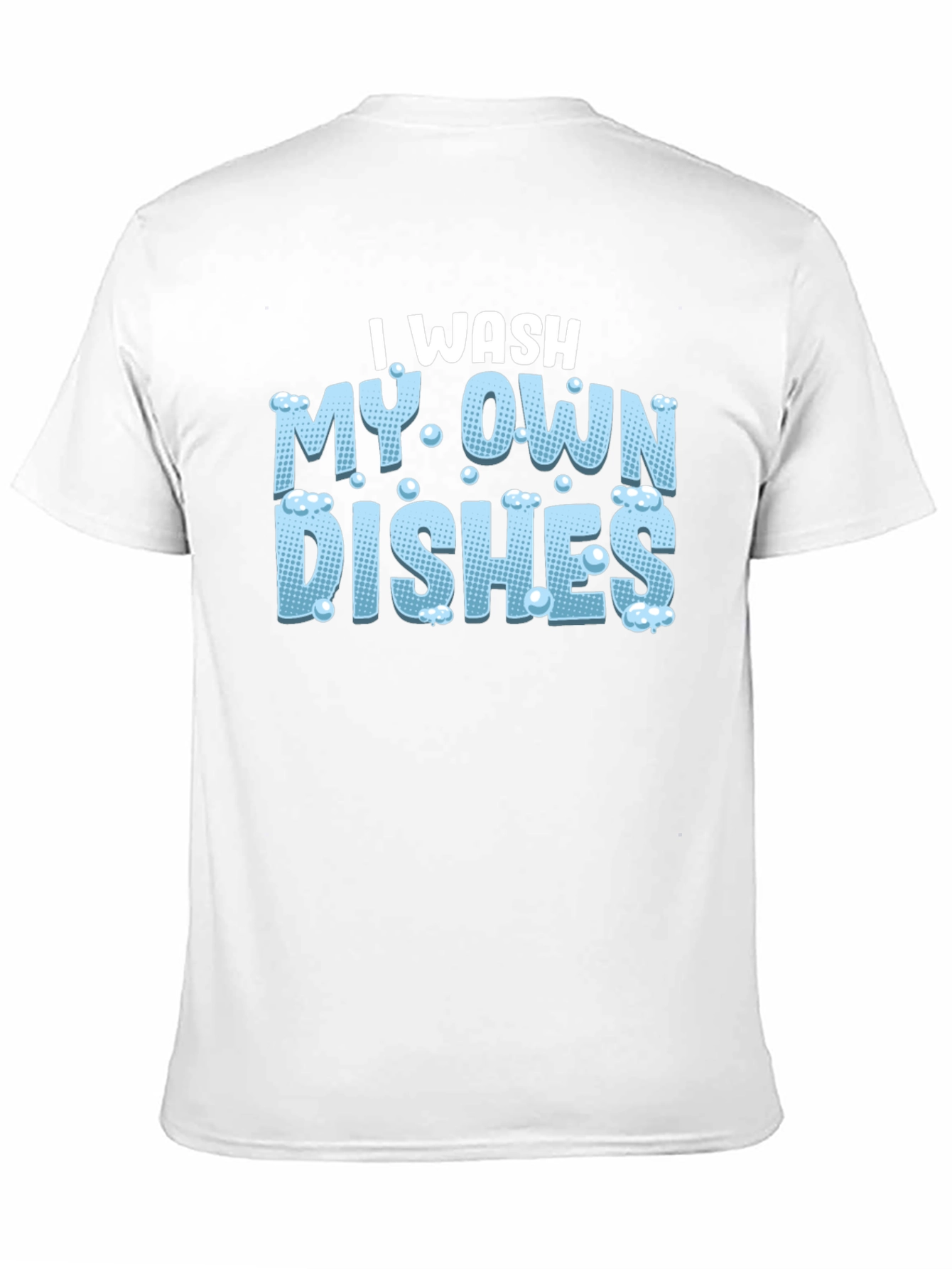 I Wash My Own Dishes Black T-Shirt