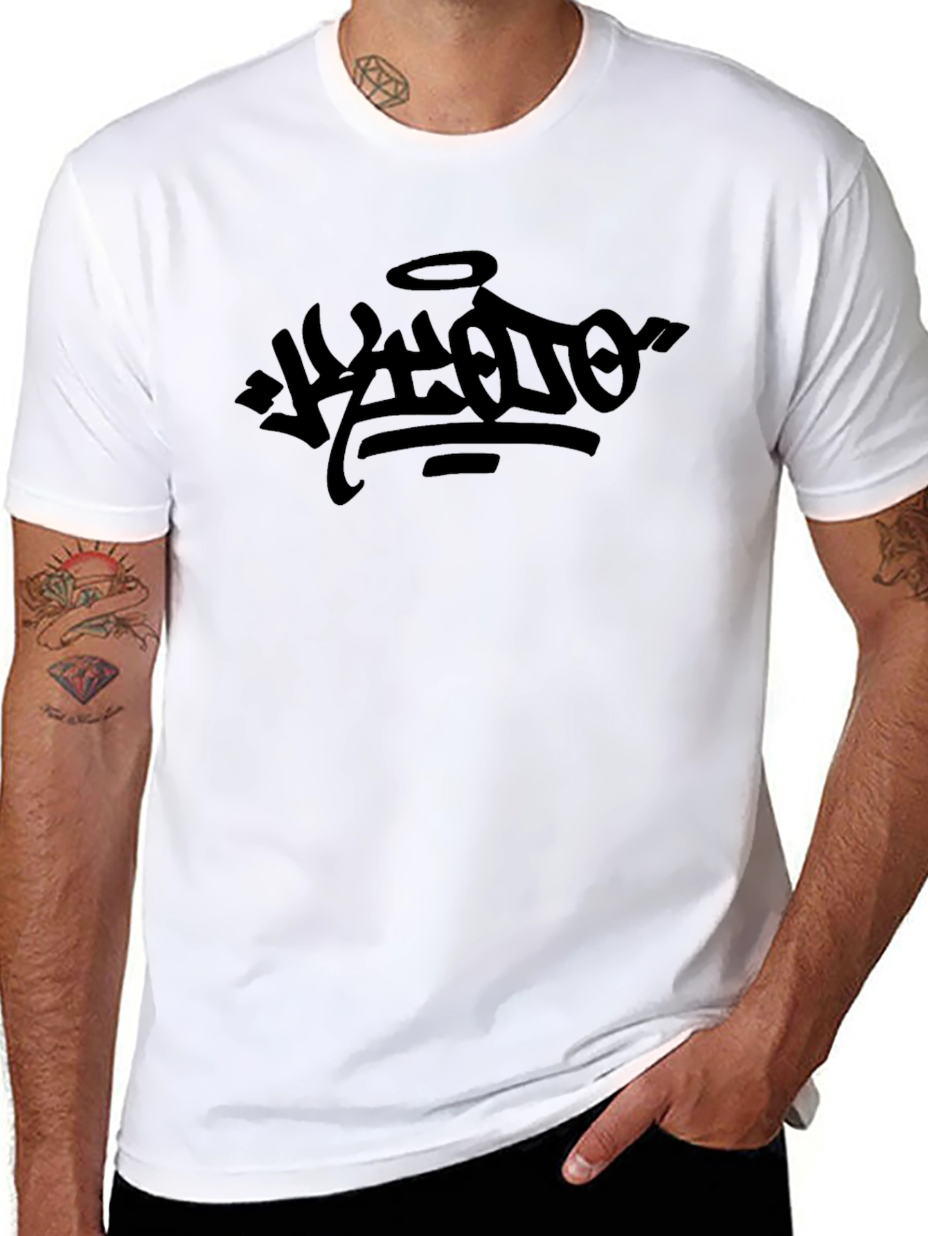 Black Graphic Tee: Urban Style