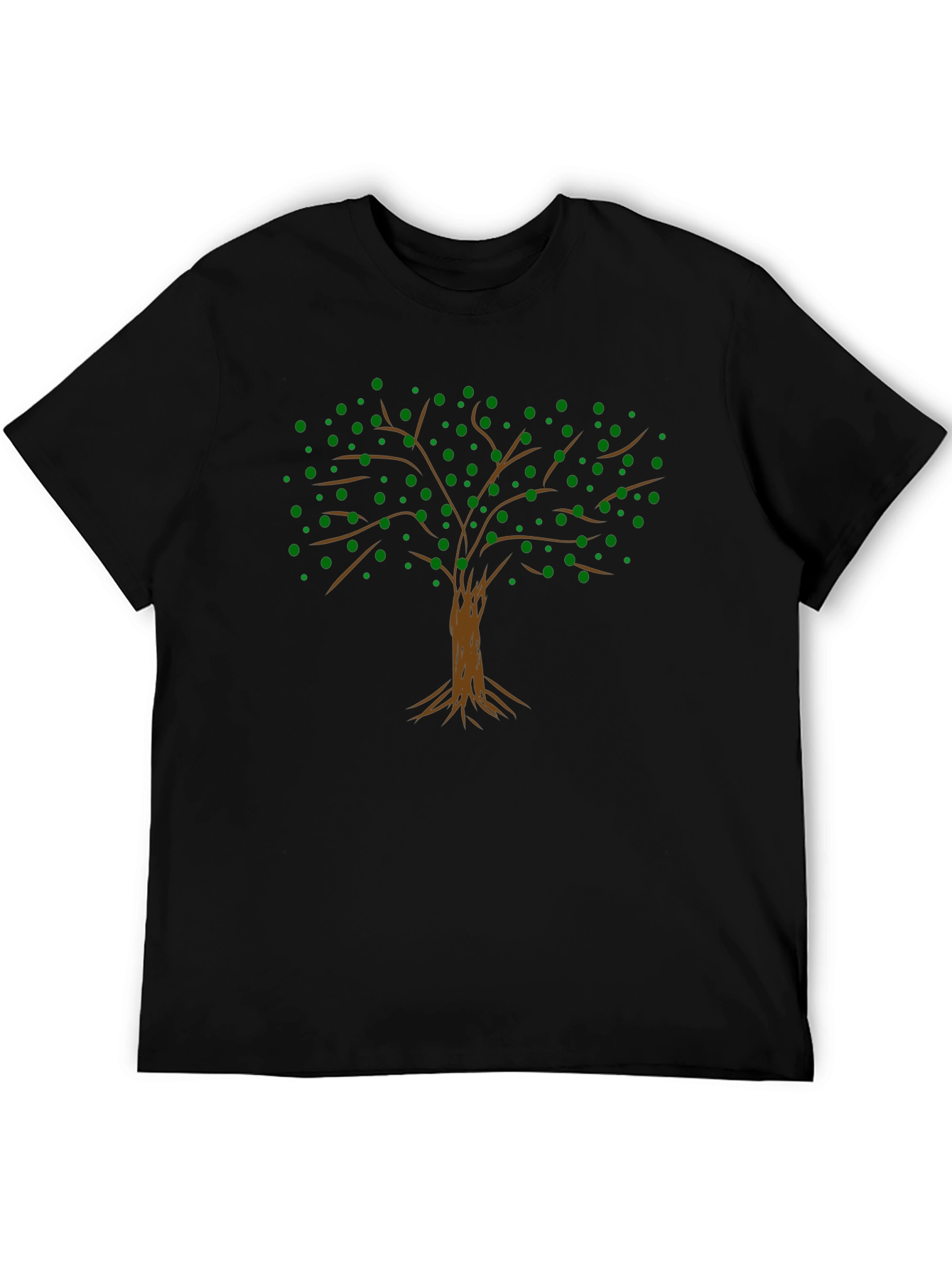 Arboreal Graphic Tee - Black Cotton Tree Design