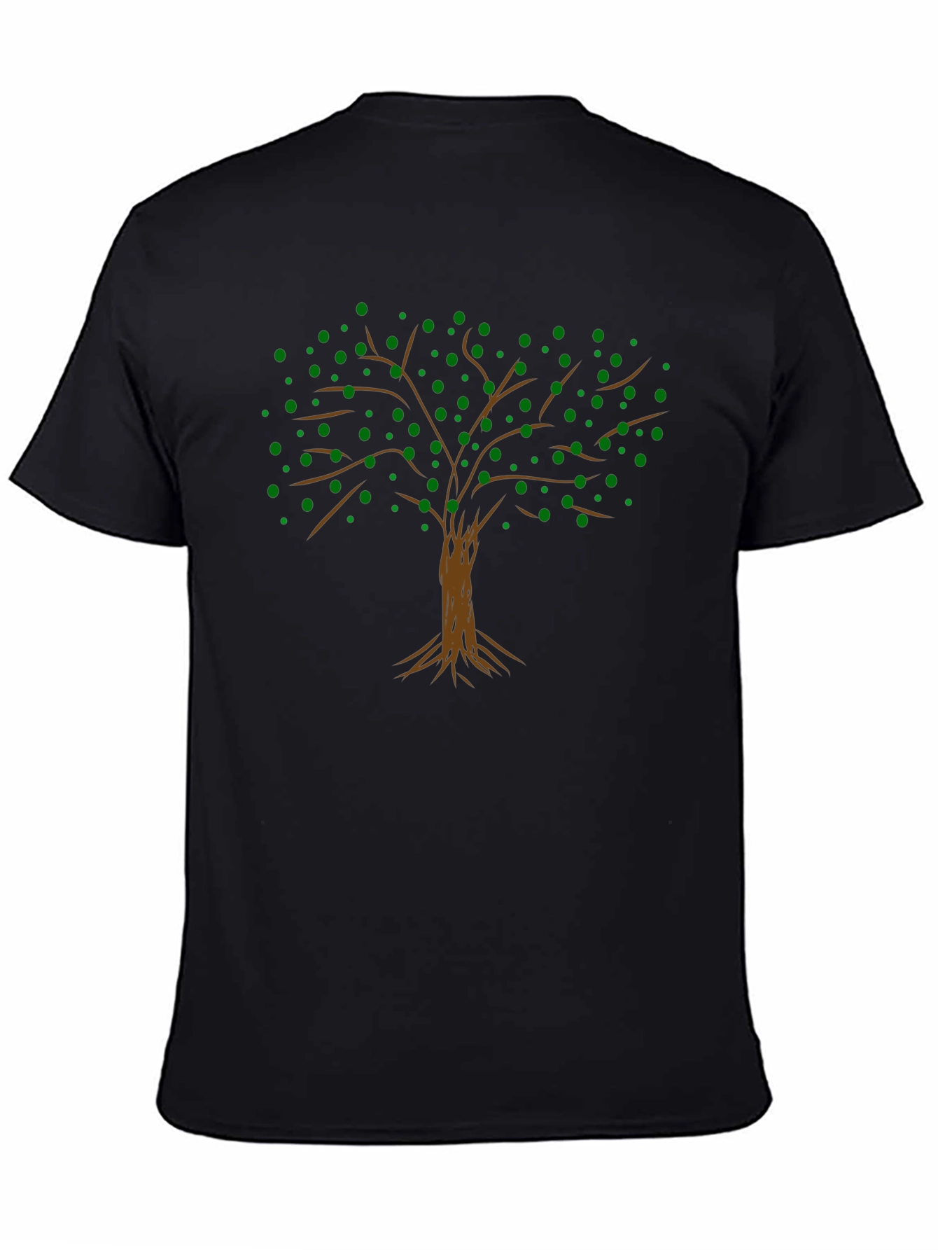 Arboreal Graphic Tee - Black Cotton Tree Design