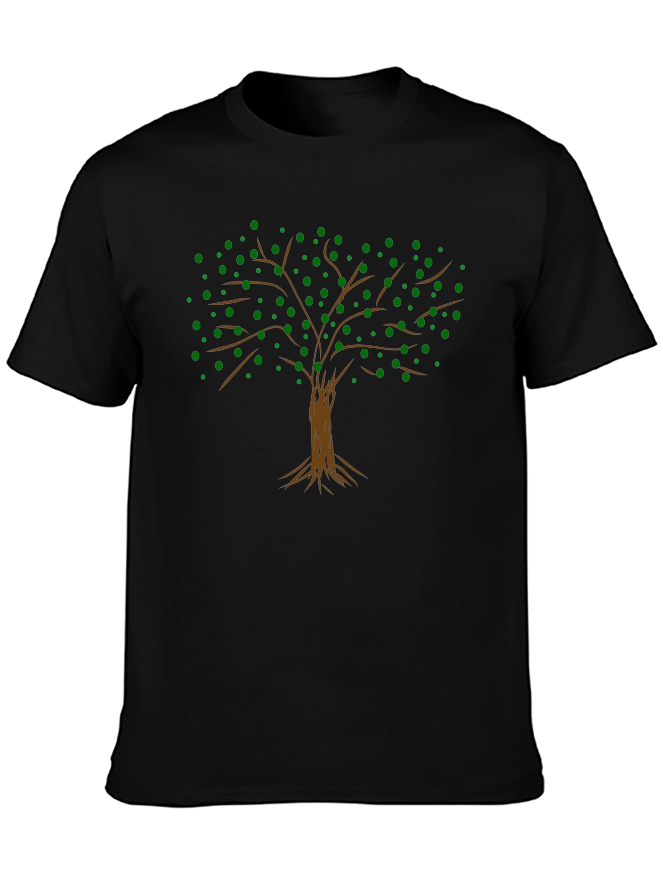 Arboreal Graphic Tee - Black Cotton Tree Design
