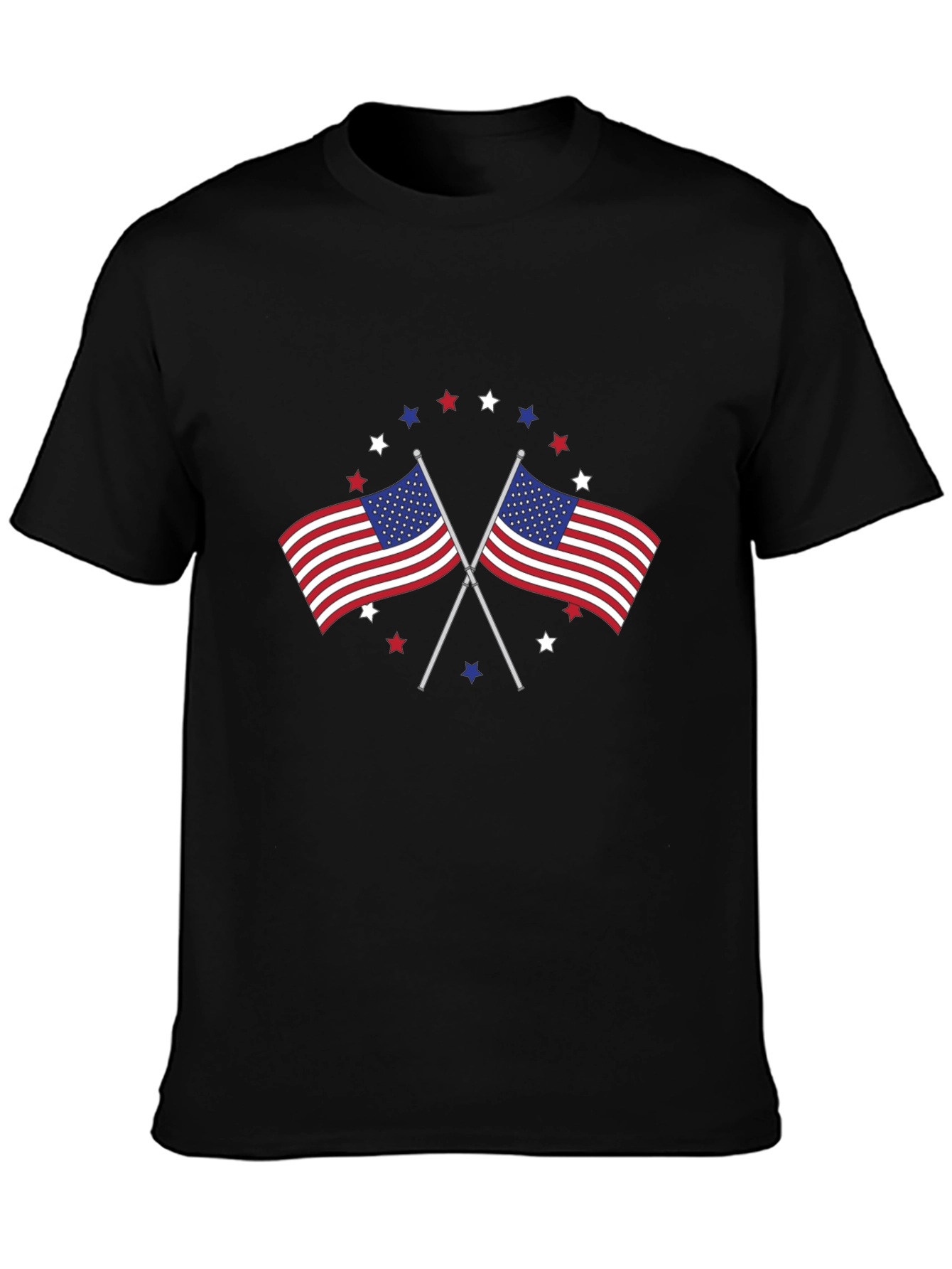 Patriotic USA Flag Stars T-Shirt - Unisex