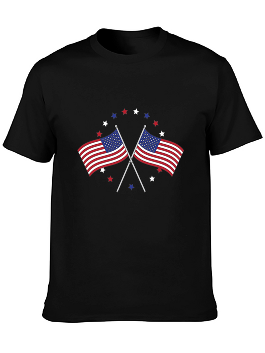 Patriotic USA Flag Stars T-Shirt - Unisex