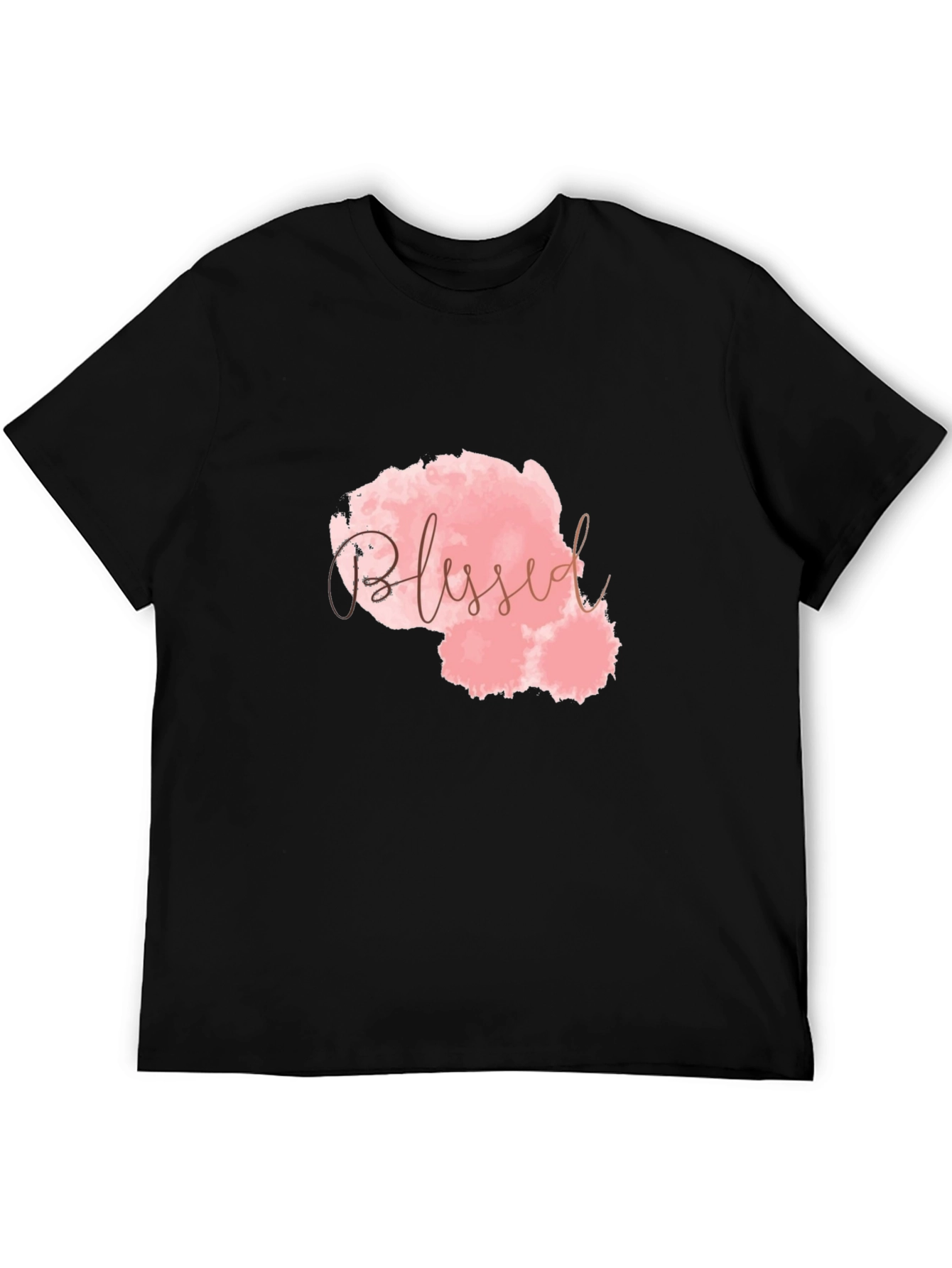 Blessed Graphic Print Black T-Shirt