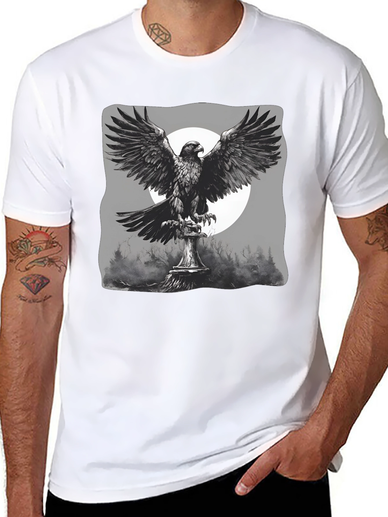Eagle Crest T-Shirt - Bird Graphic Tee