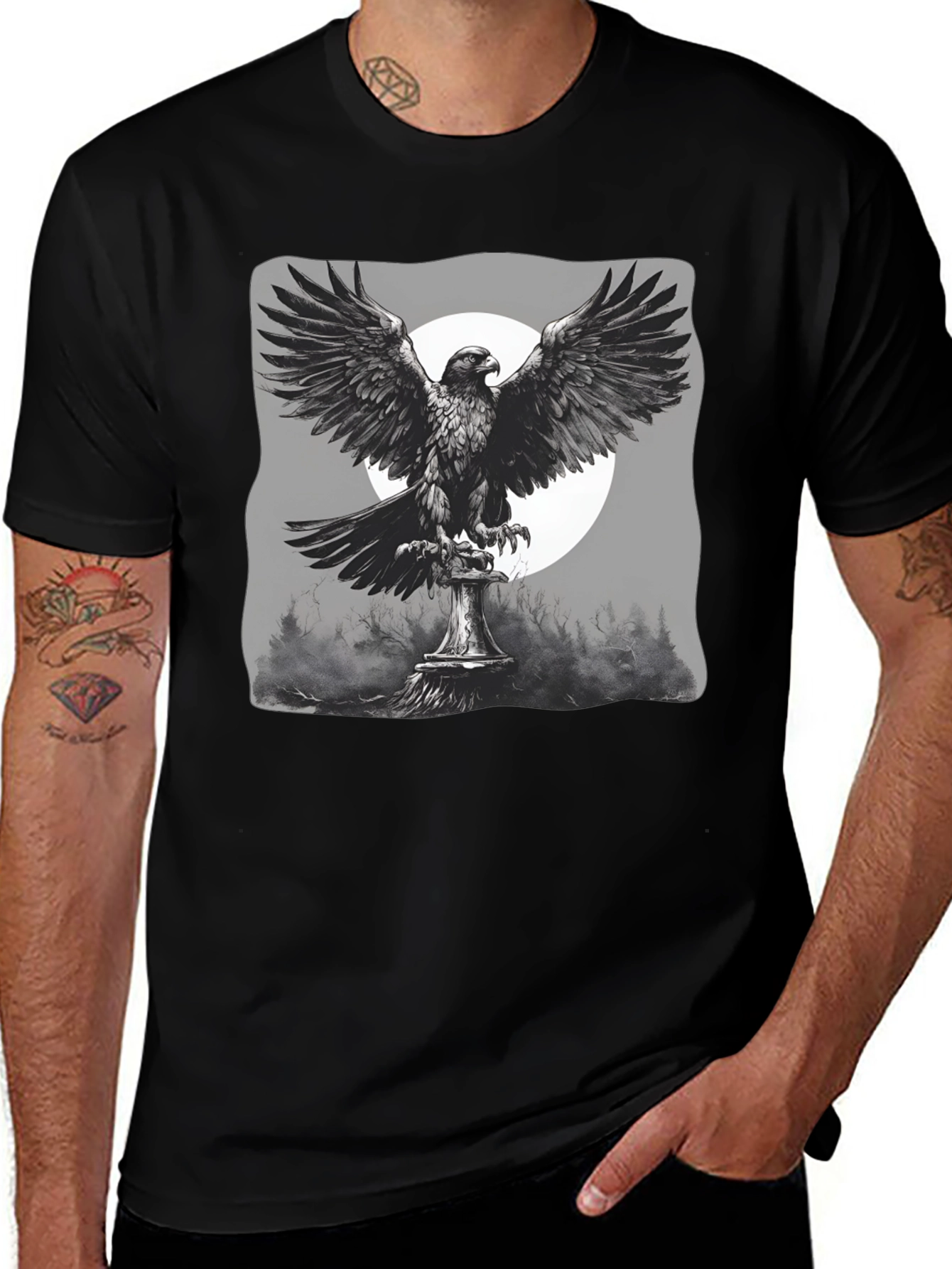 Eagle Crest T-Shirt - Bird Graphic Tee