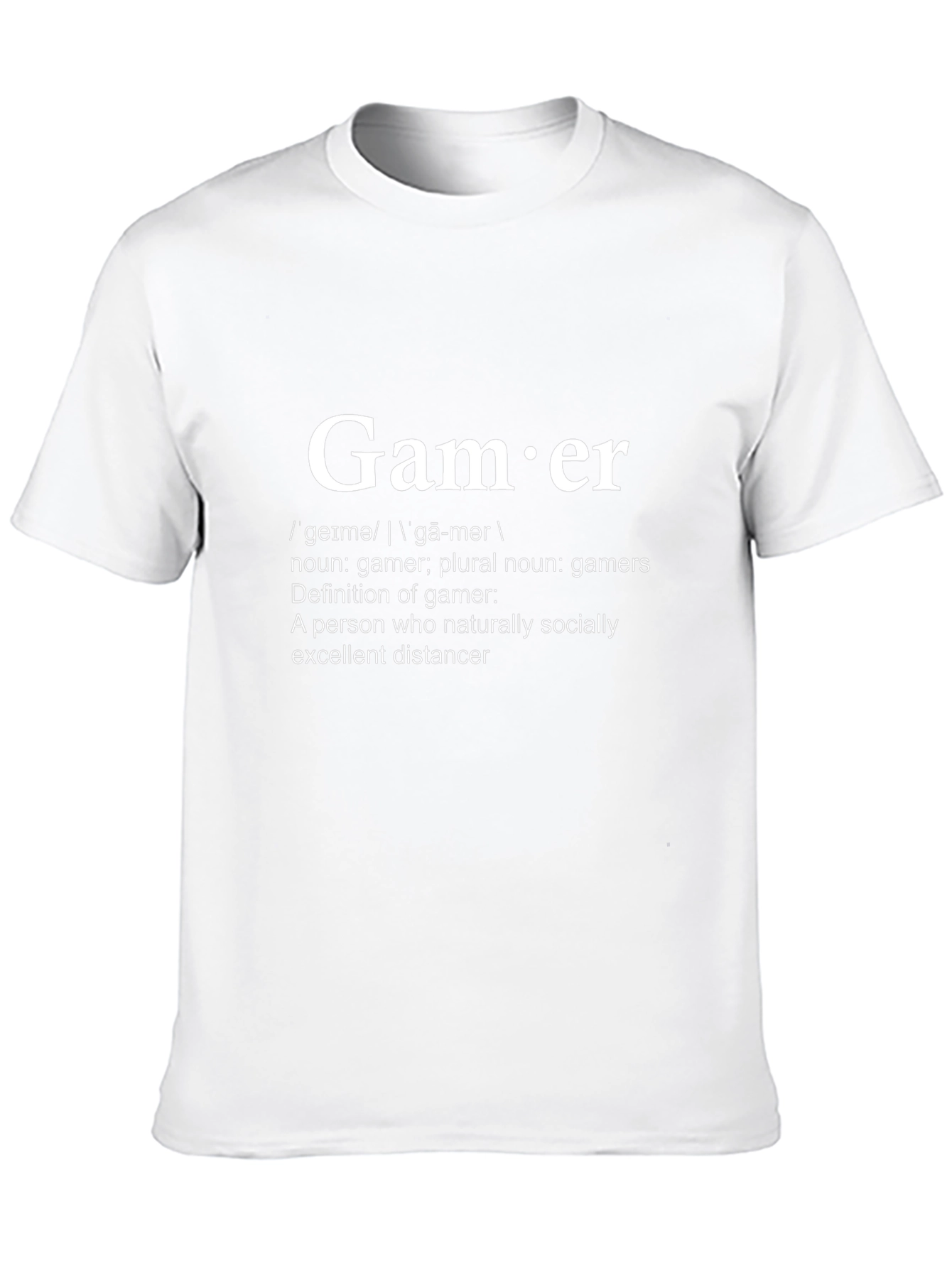 Gamer Definition T-Shirt - Socially Excellent Distancer