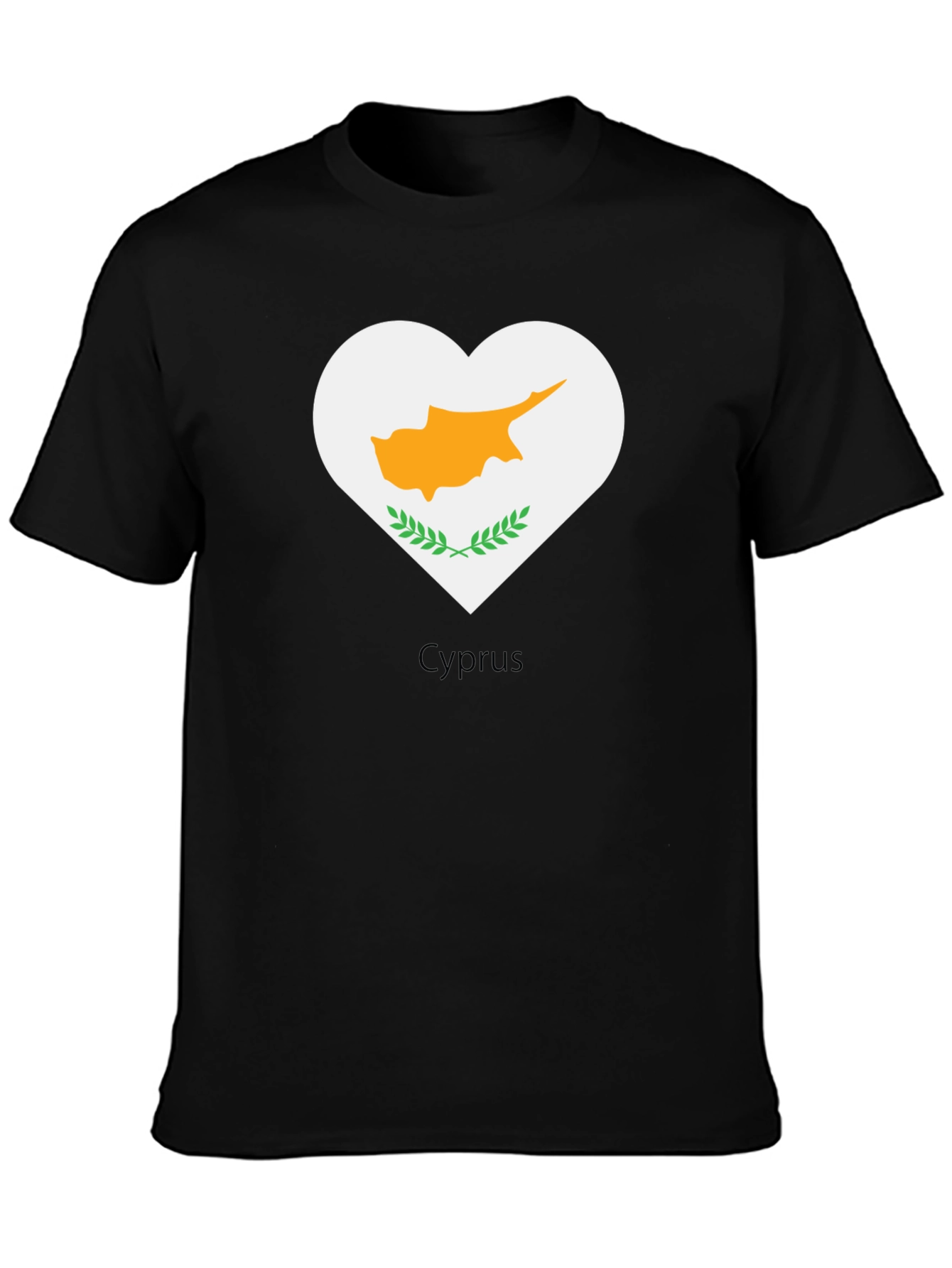 Cyprus Pride T-Shirt Heart Flag