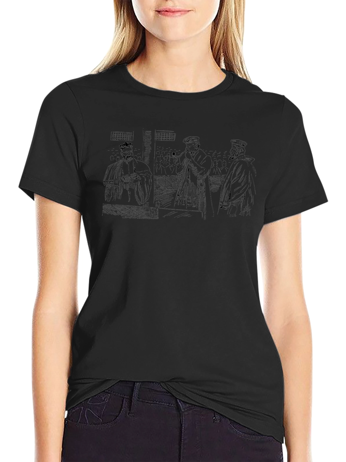 Historical Scholars Black T-Shirt