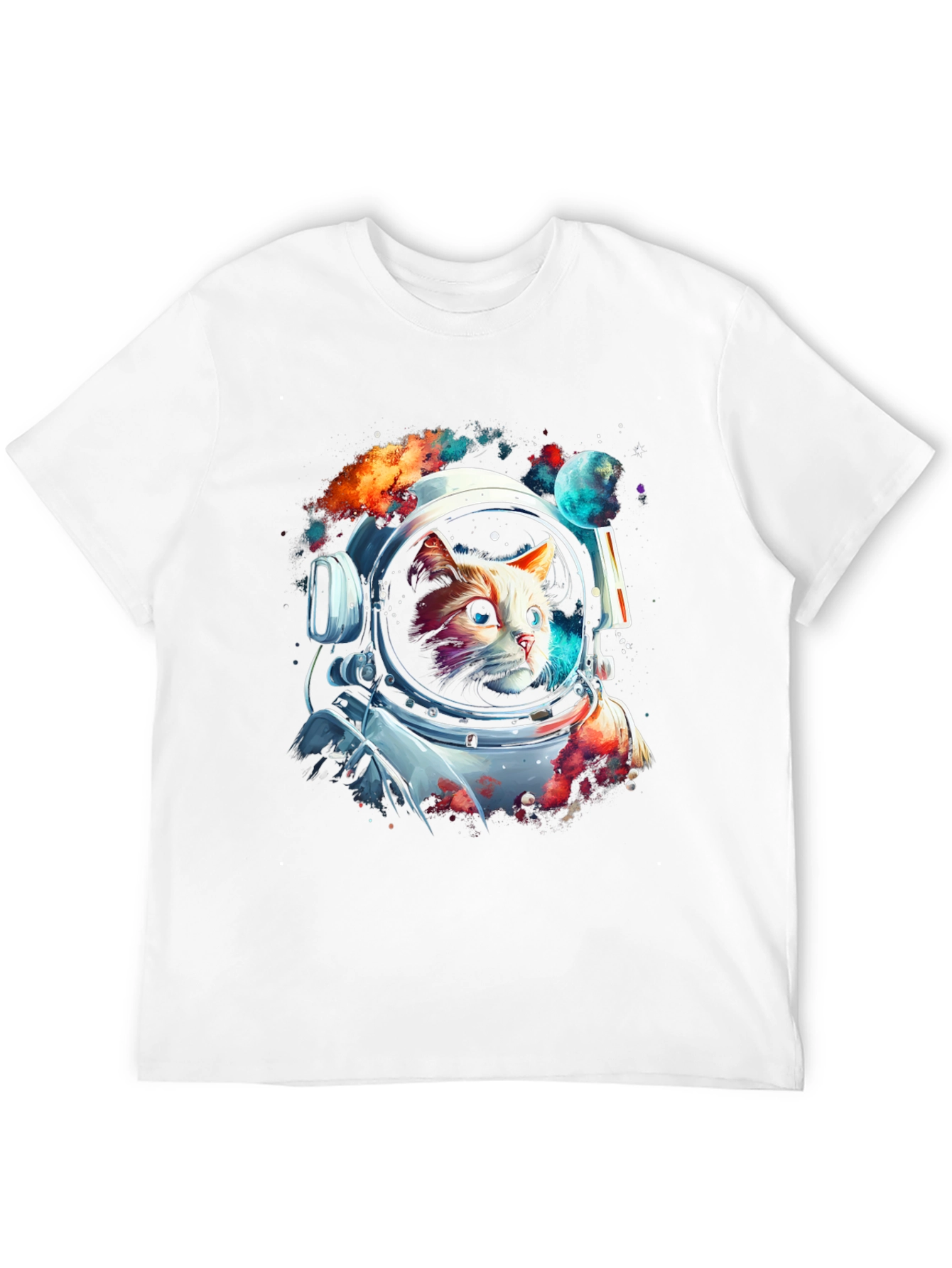 Cosmic Cat Astronaut T-Shirt