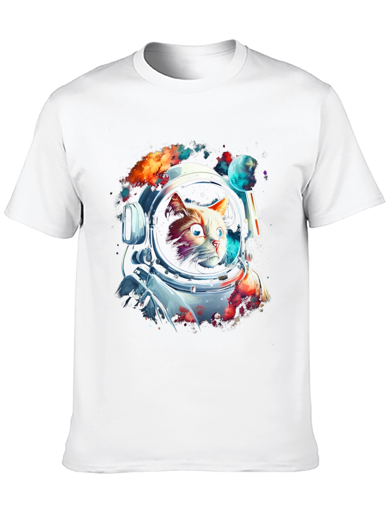 Cosmic Cat Astronaut T-Shirt