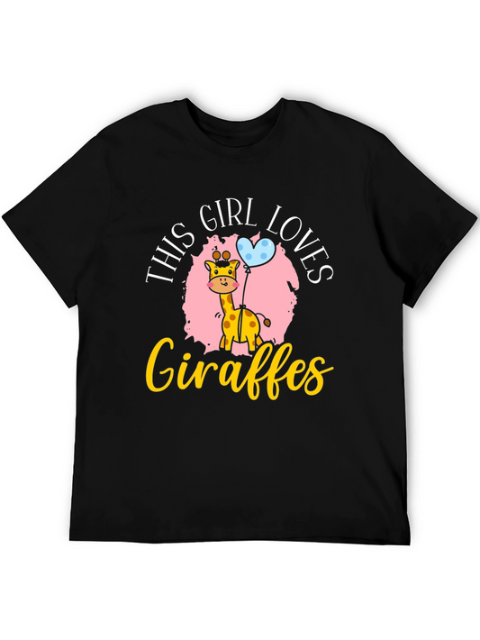 Girl Loves Giraffes T-Shirt