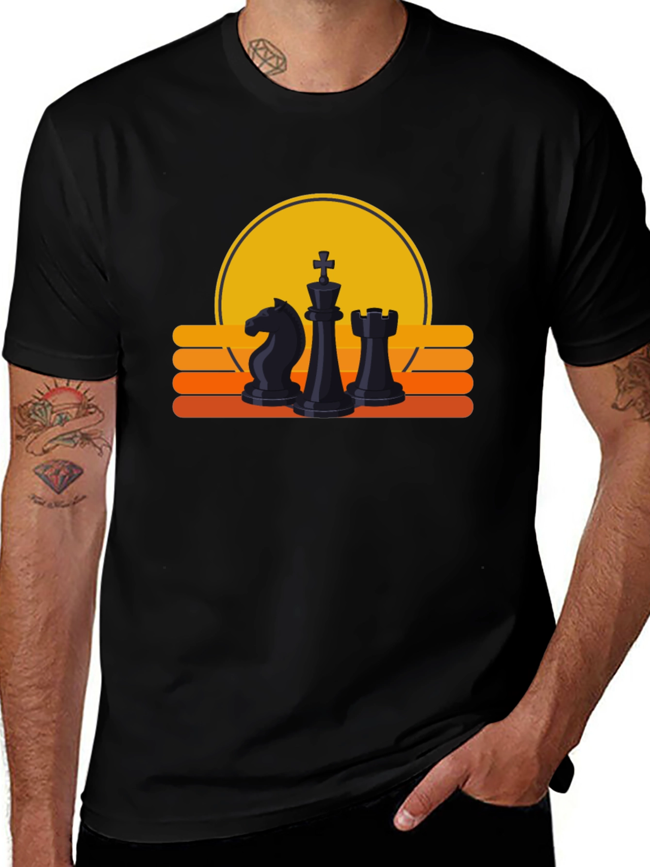 Chess Sunset T-Shirt - Stylish and Unique Design