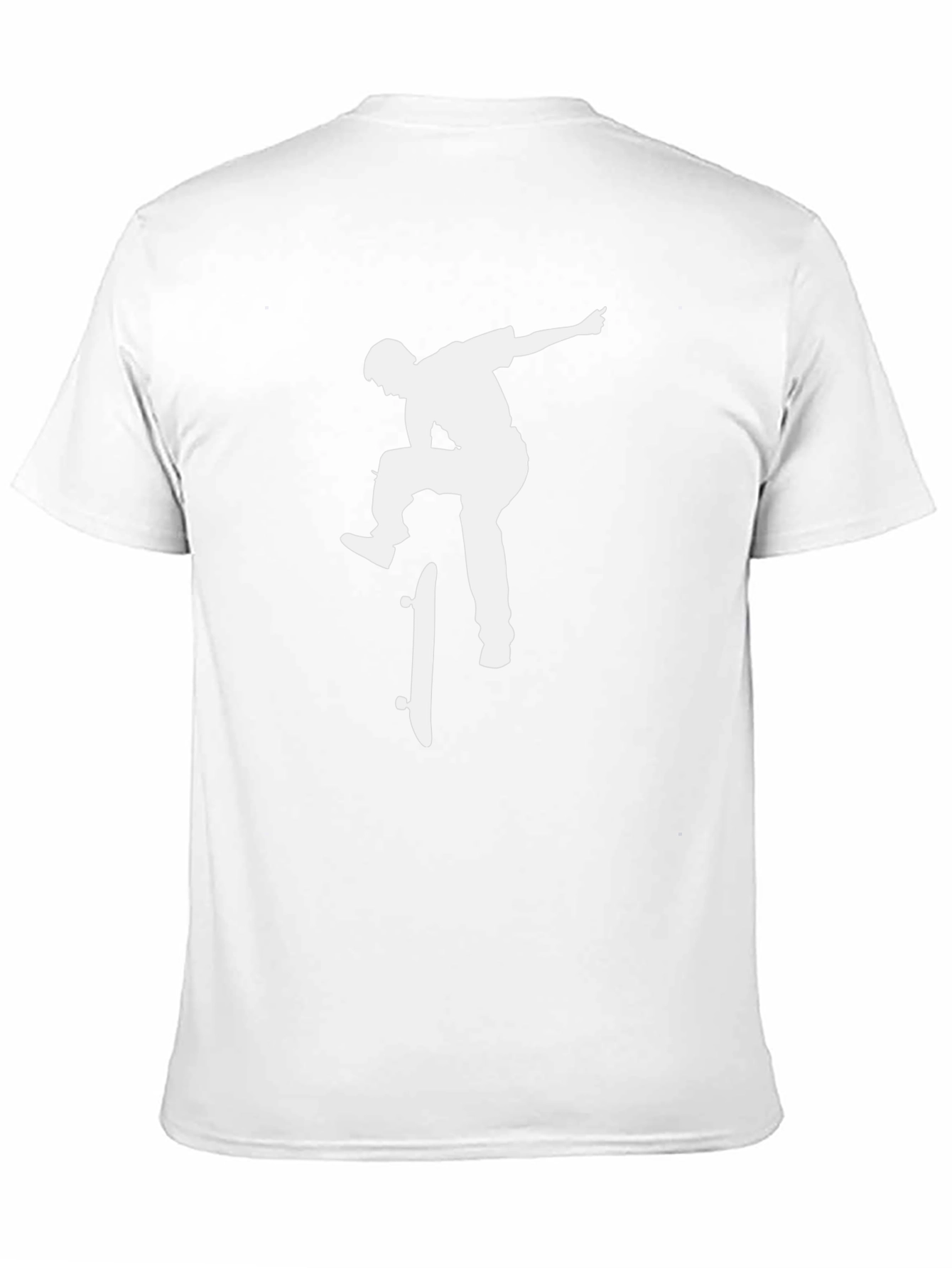 Skateboarder Graphic Tee - Black Cotton Blend