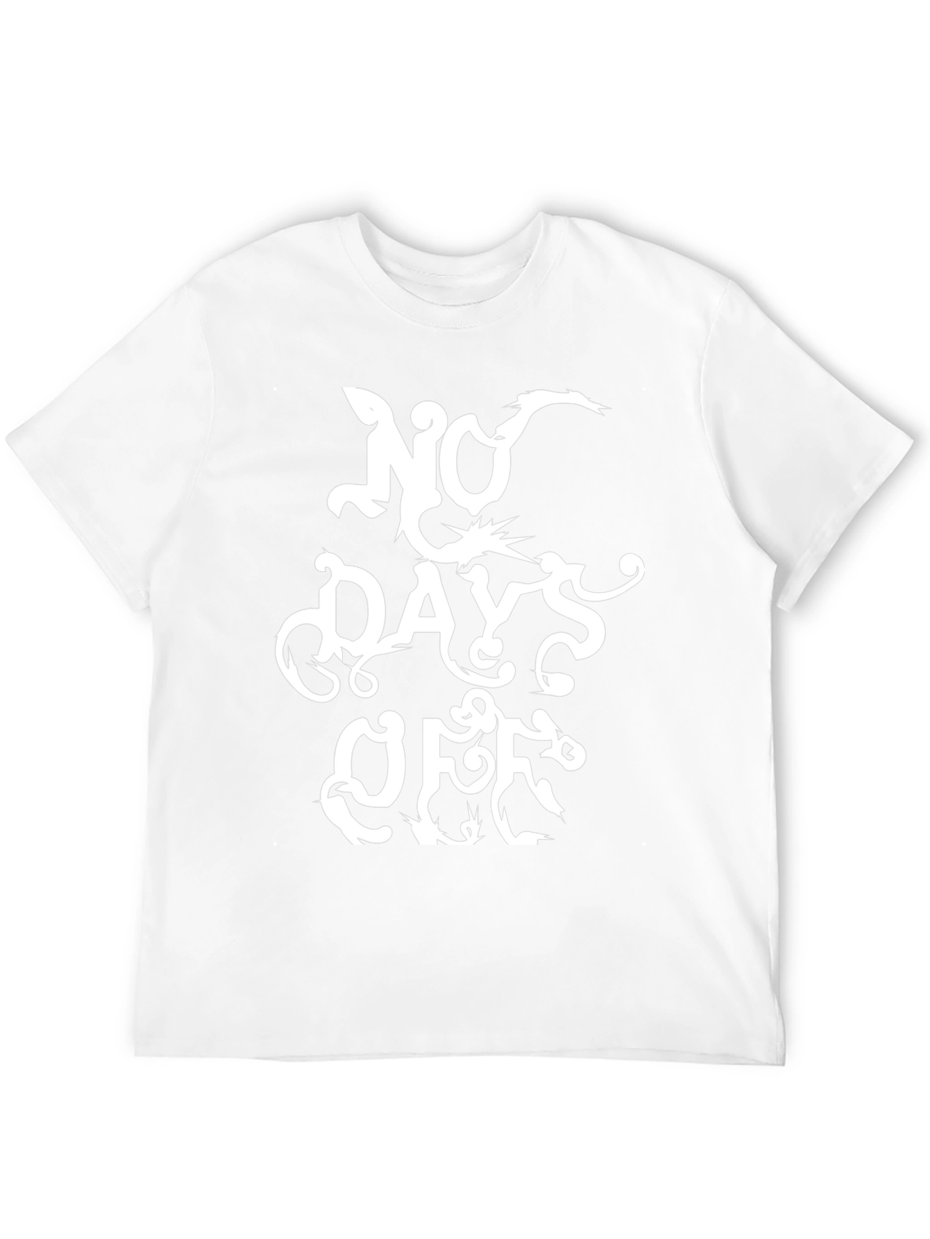 No Days Off Black Graphic Tee