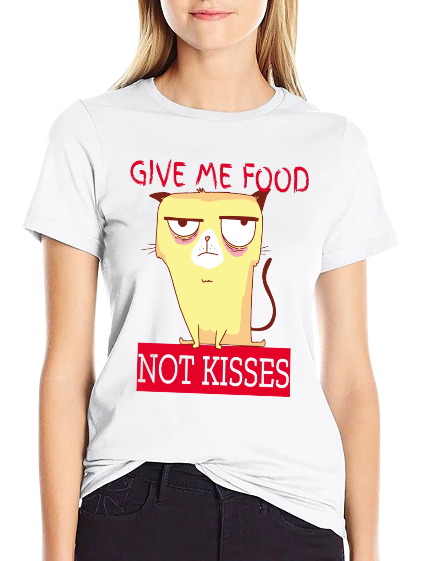 Grumpy Cat Give Me Food Graphic Tee