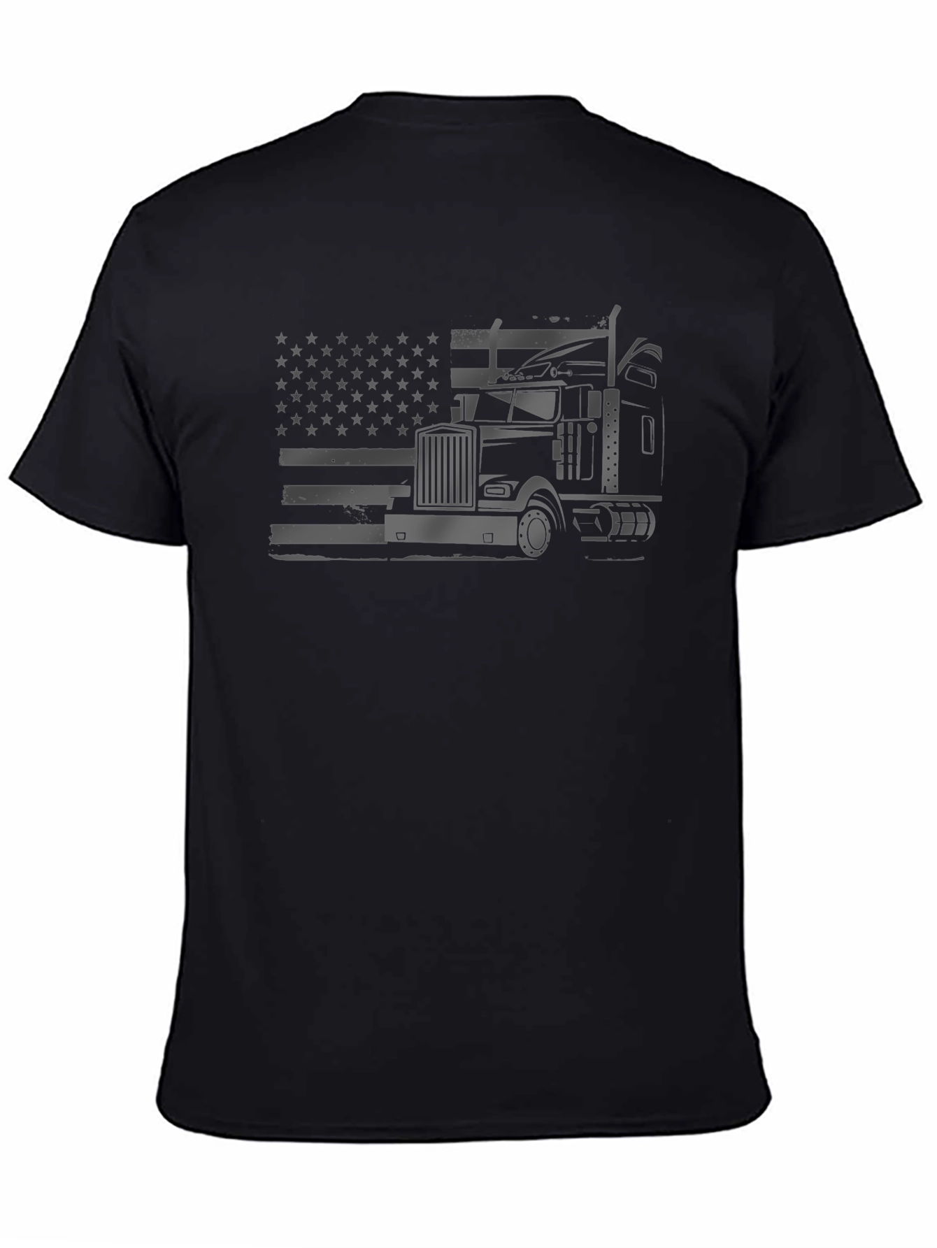 American Trucker T-Shirt - Patriotic Graphic Tee