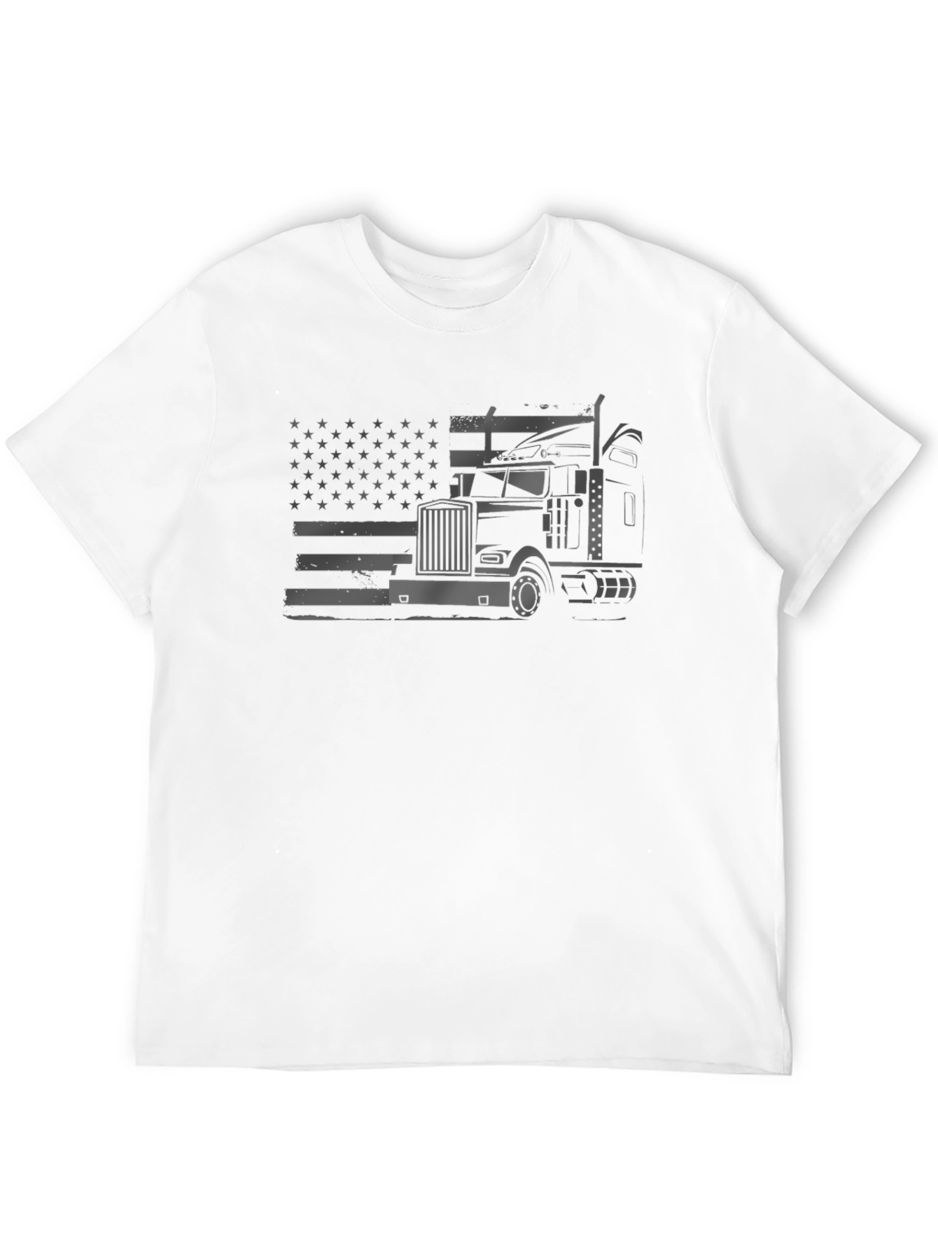 American Trucker T-Shirt - Patriotic Graphic Tee